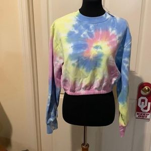 Pacsun tie dye online sweatshirt