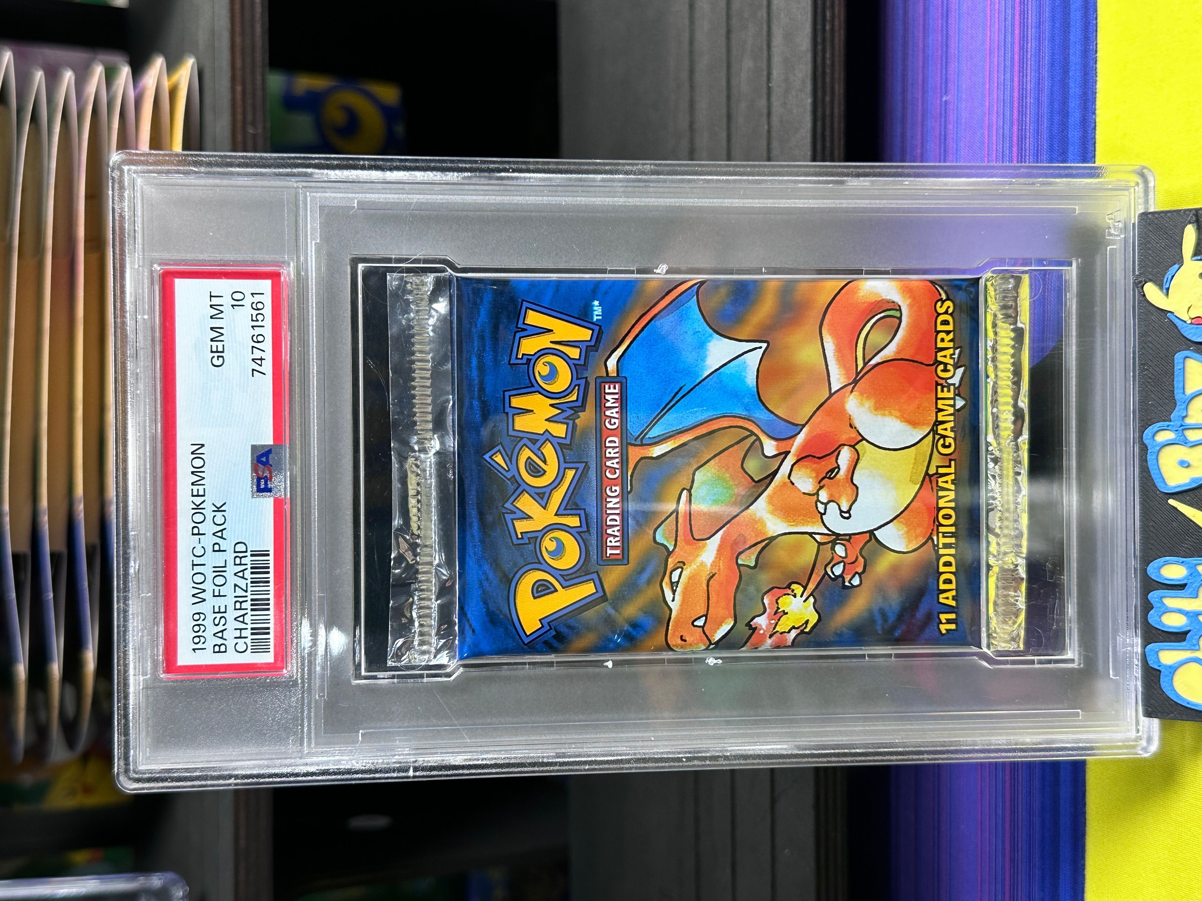 1999 POKEMON WOTC BASE SET FOIL CHARIZARD SEALED ORIGINAL 1999 POKEMON WOTC BASE SET FOIL CHARIZARD SEALED ORIGINAL