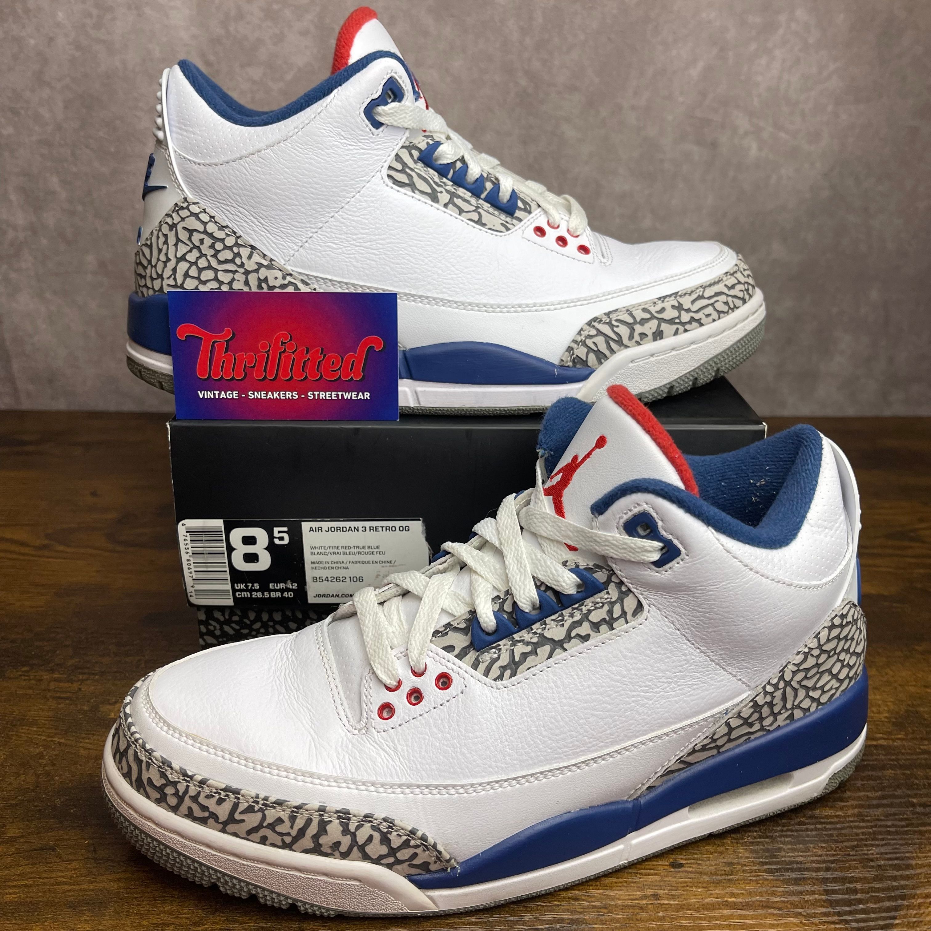 Jordan 3 retro blanc best sale