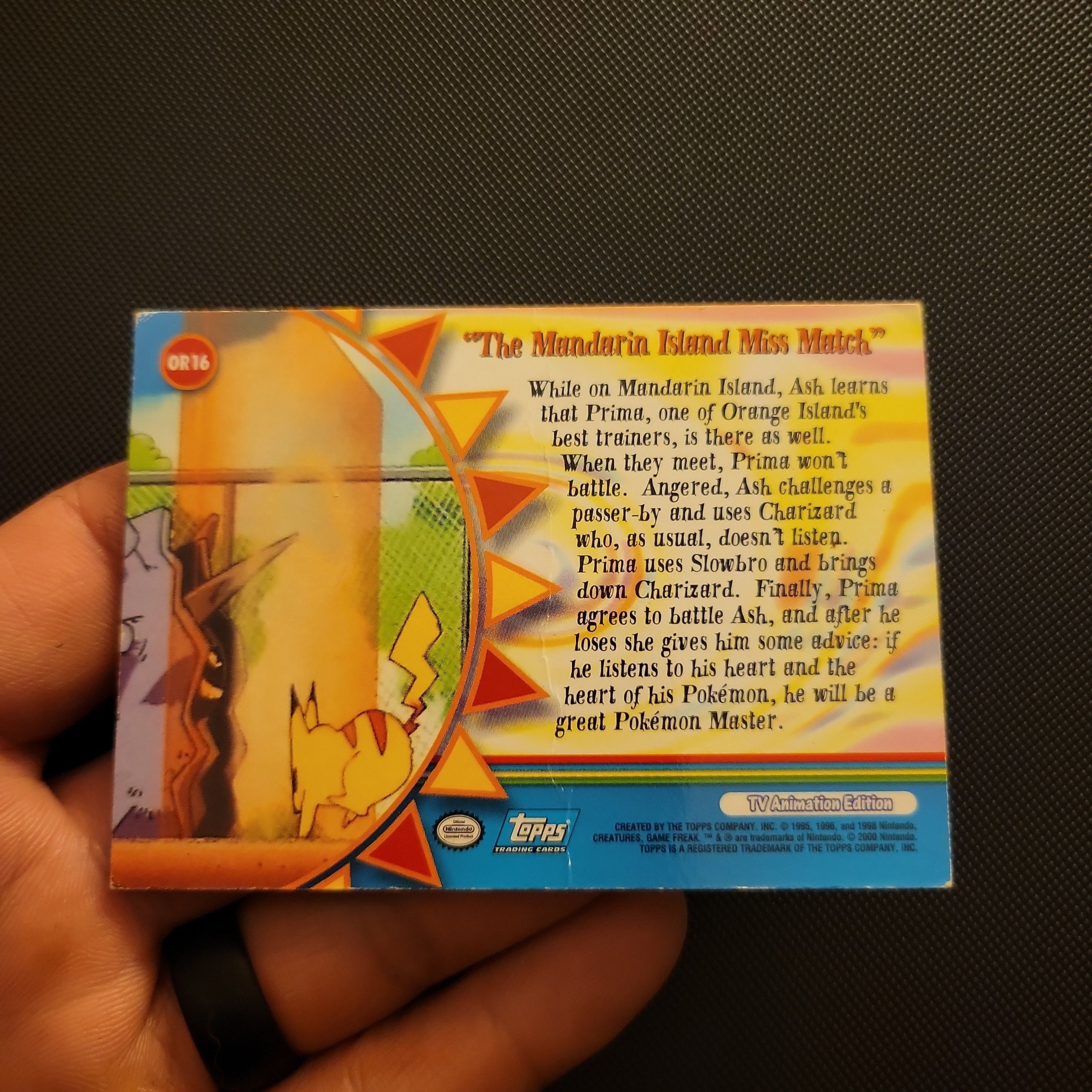 Banned Episode) 2000 Pokmon Topps "The Mandarin Island Miss Match" OR16  Foil, Orange Islands  Whatnot: Shop, Sell, Connect