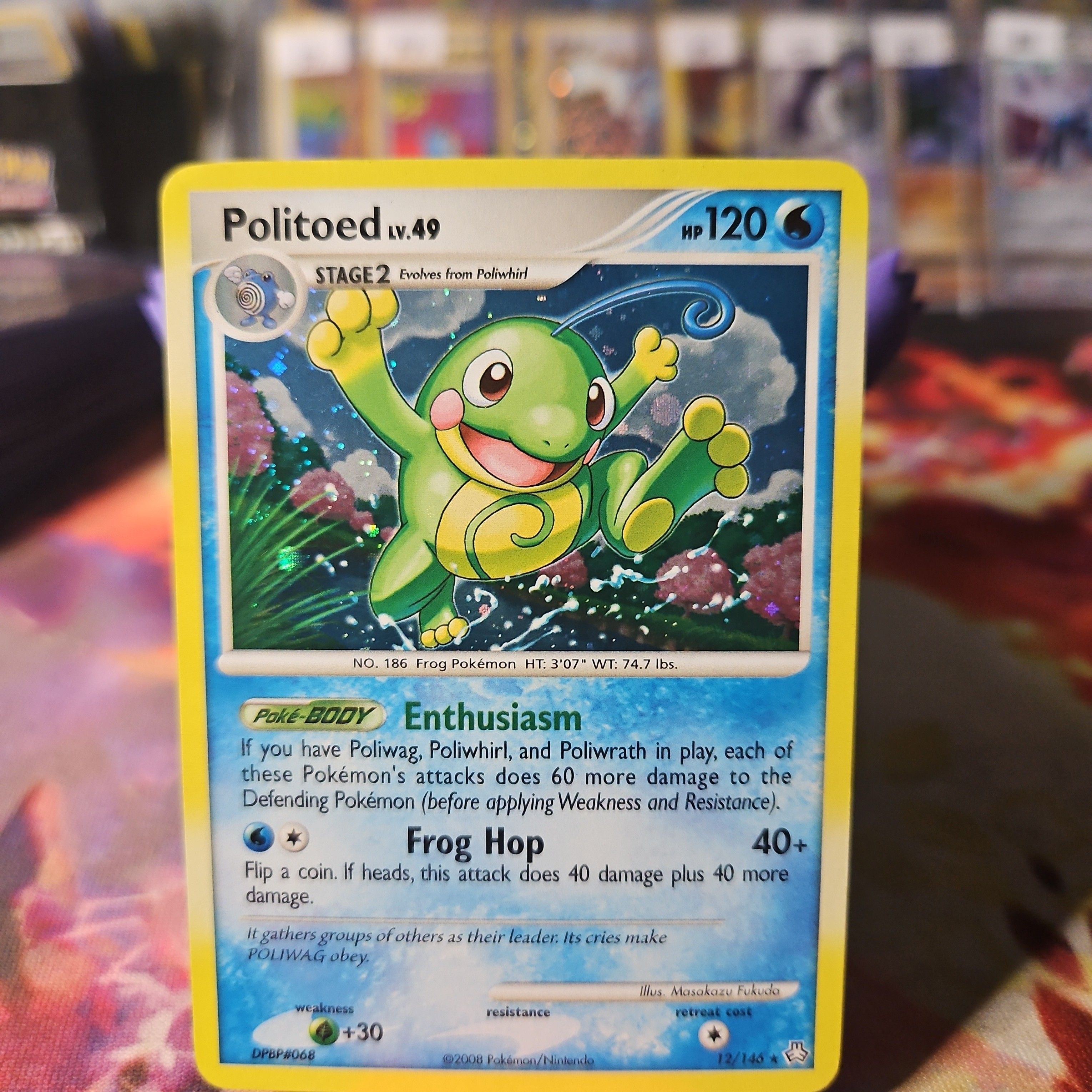 2008 Politoed 12/146 Pokemon Card Legends Awakened Holo #146  Whatnot:  Shop, Sell, Connect