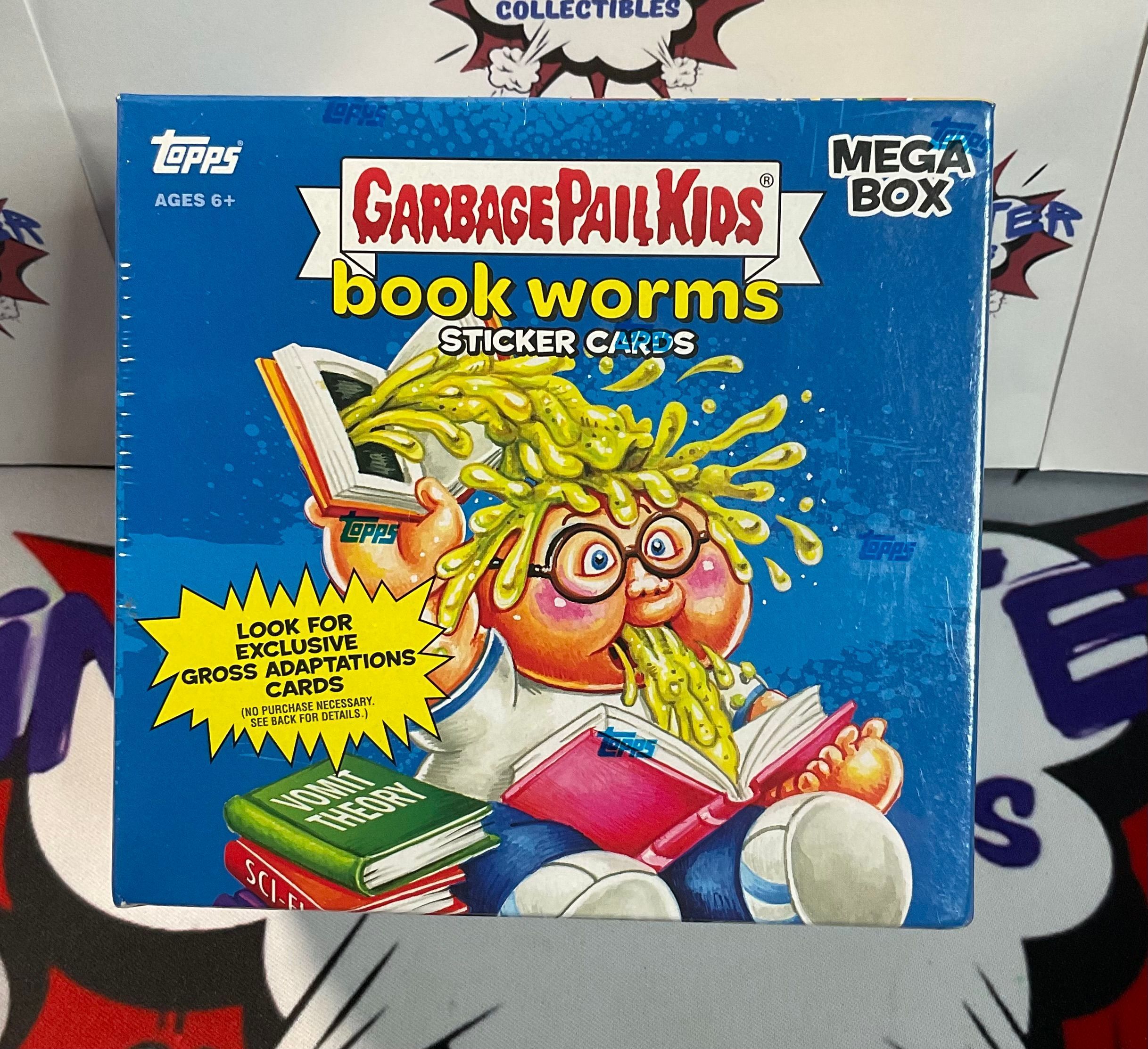 Topps Garbage Pail good Kids Book Worms Mega Box