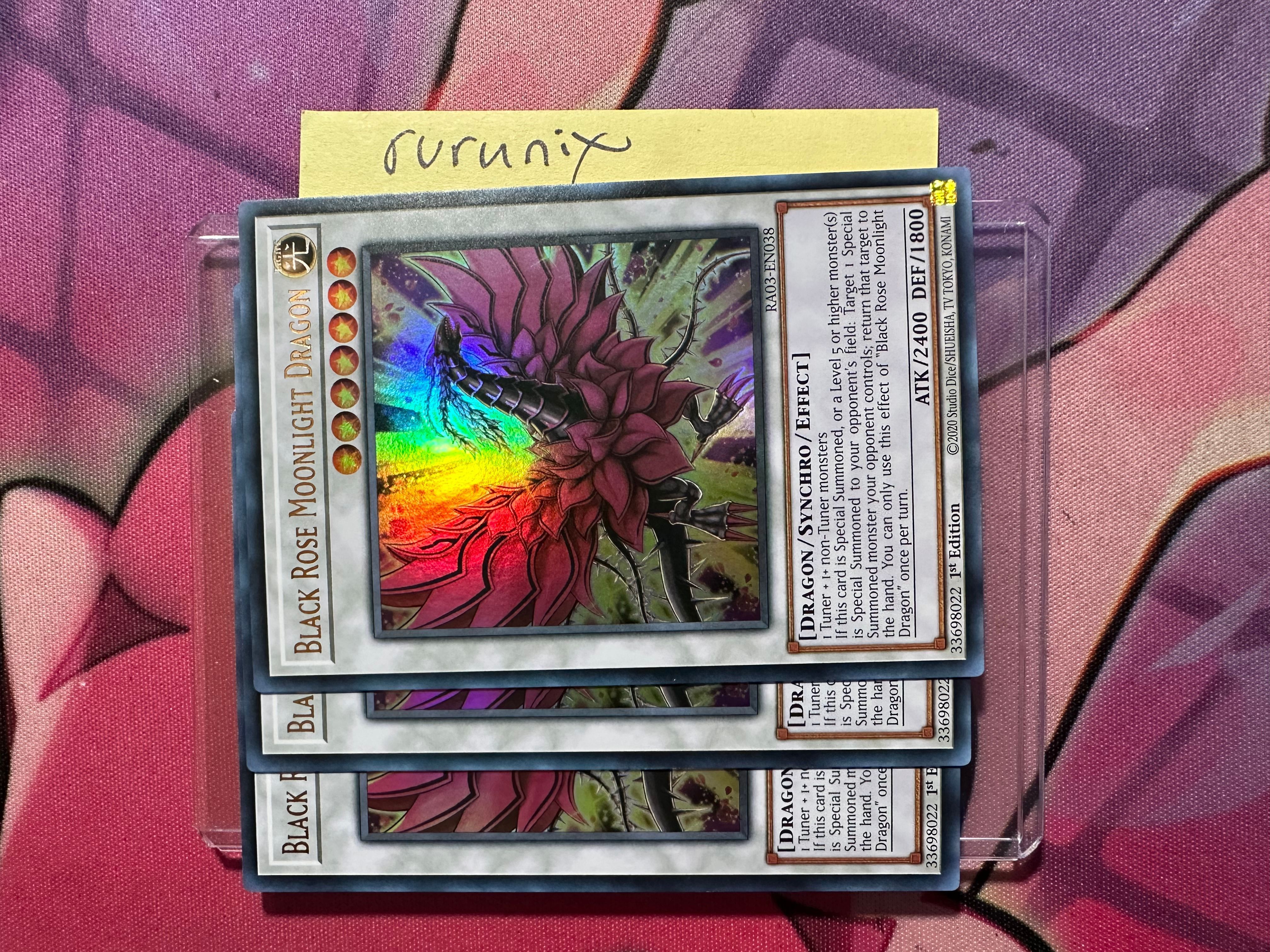 Yugioh! Black Rose Moonlight Dragon Ra03-en038 Secret | Meses Sin Interés