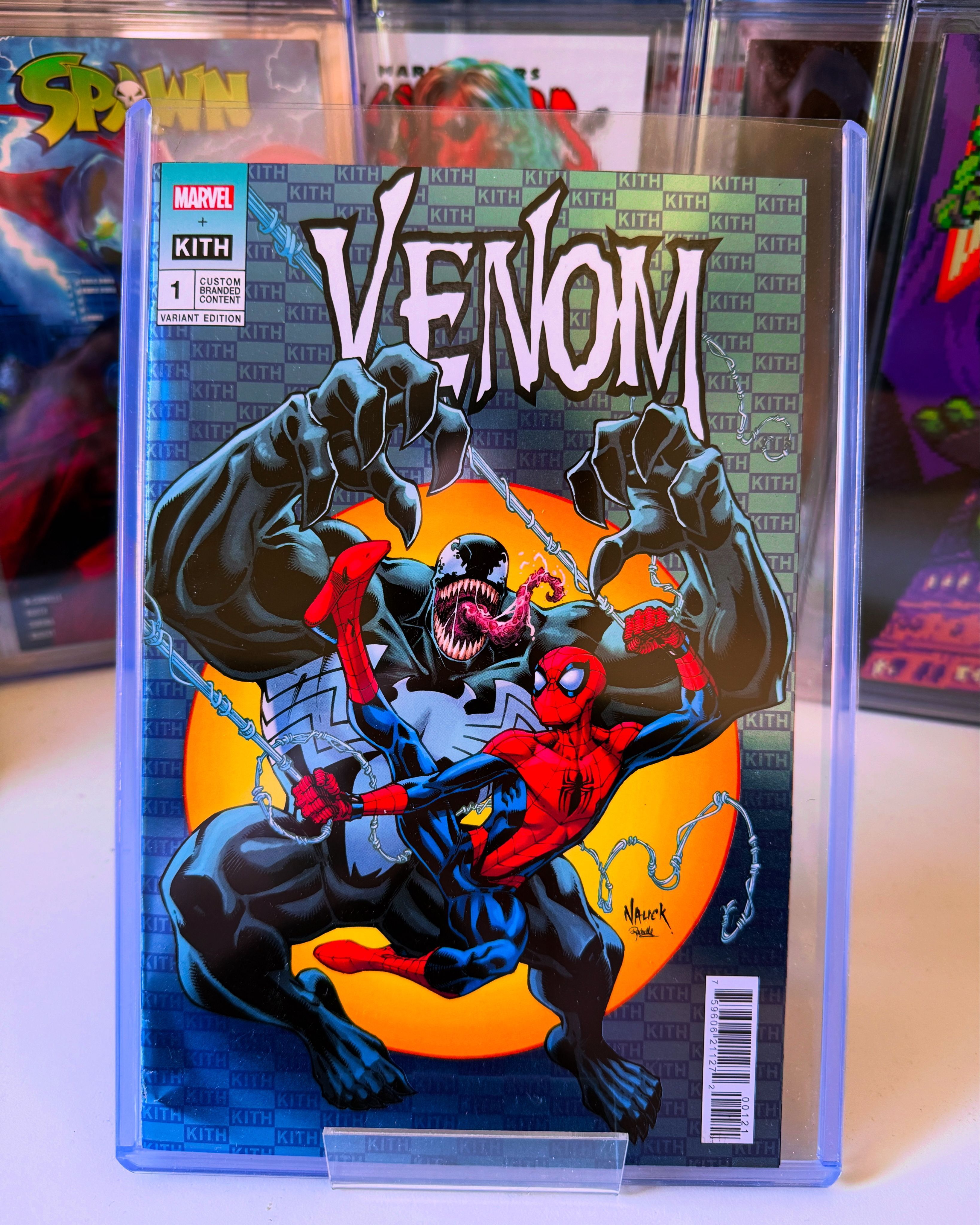 Kith x Marvel Venom Spiderman Blue Variant Cover Comic Book #1