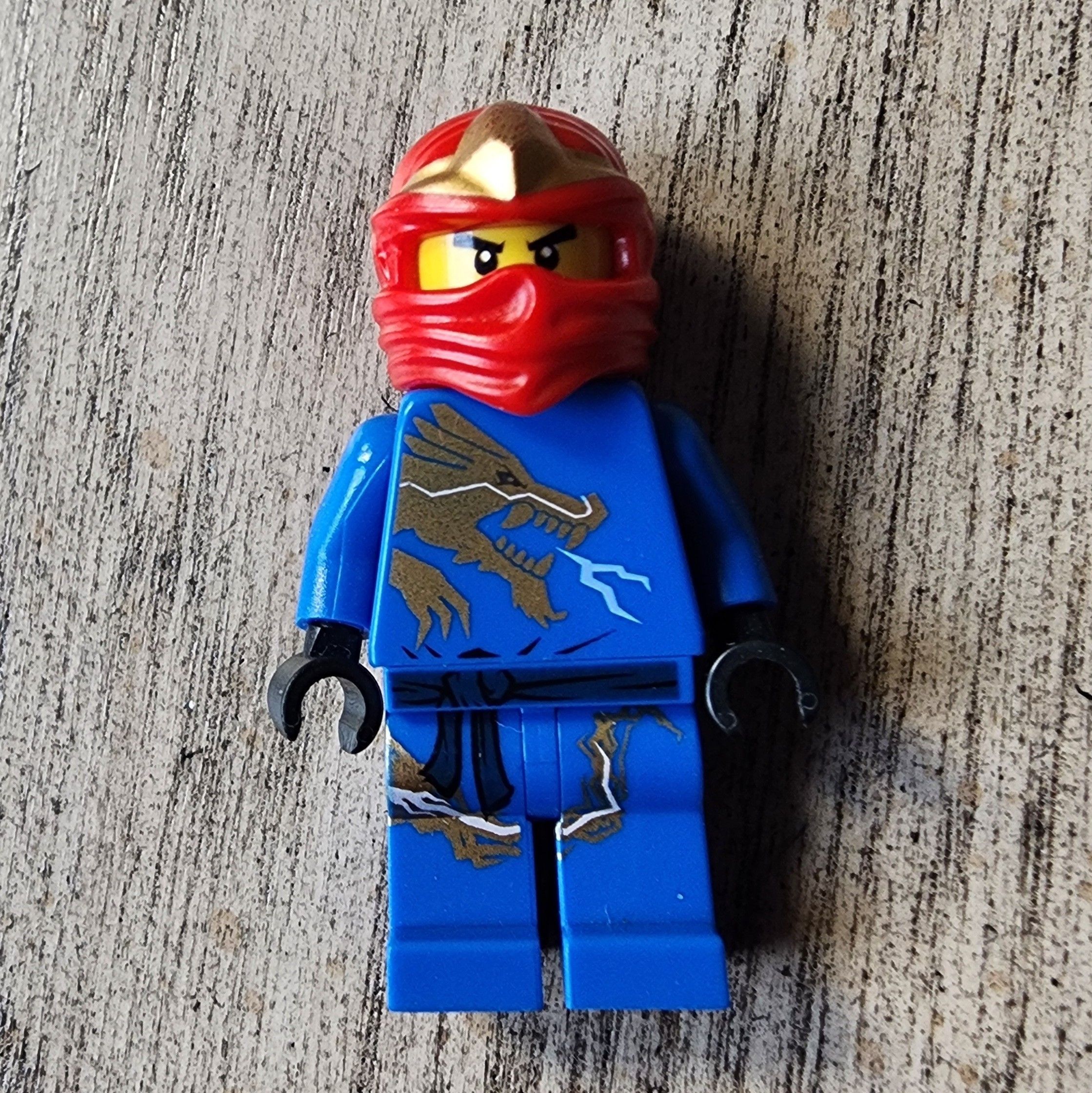 RARE! LEGO NINJAGO The Golden Weapons Jay DX Minifigure No