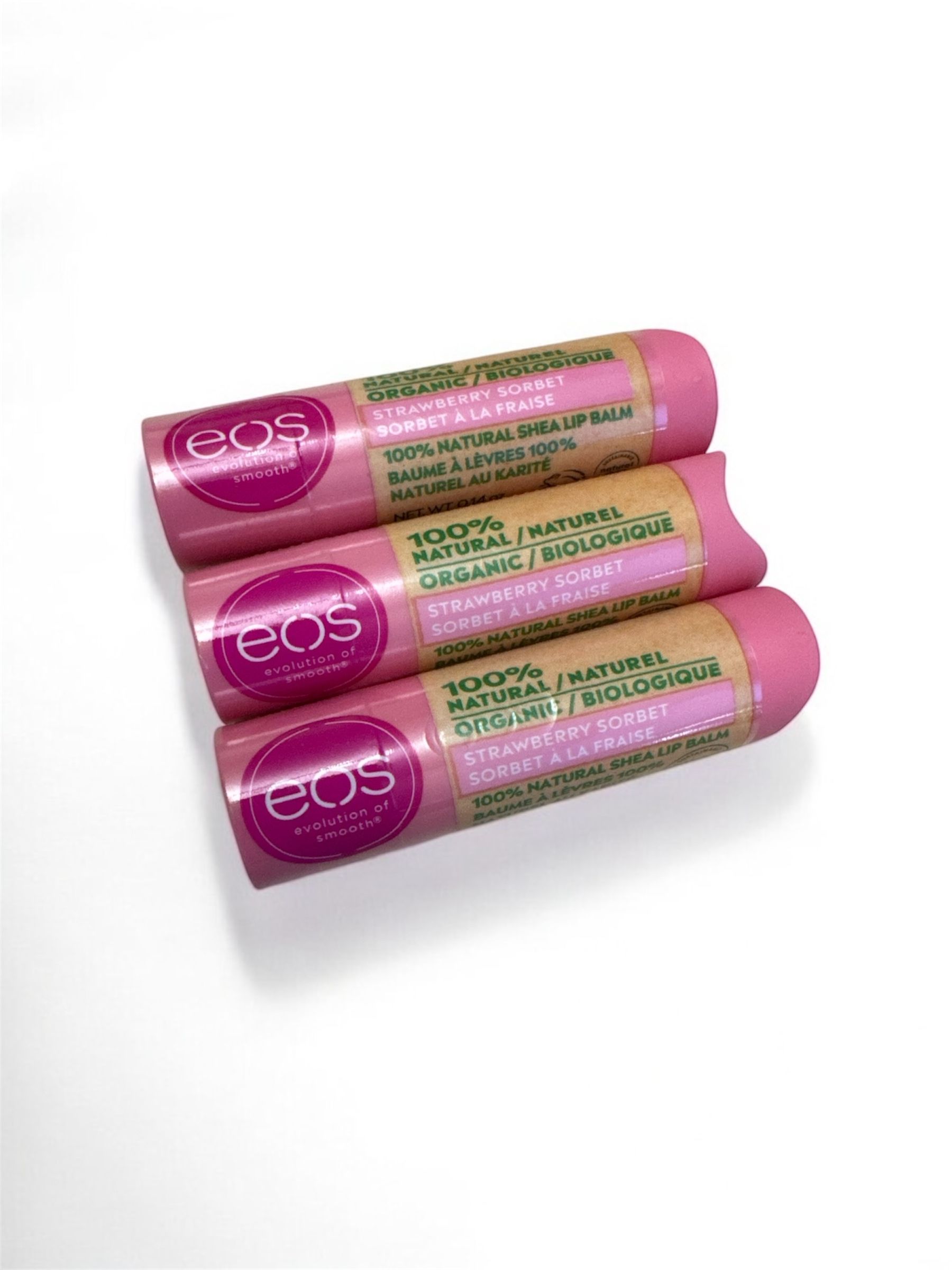 3 EOS Lip Balms - Strawberry Sorbet · Whatnot: Shop, Sell, Connect, image size:1800x2400