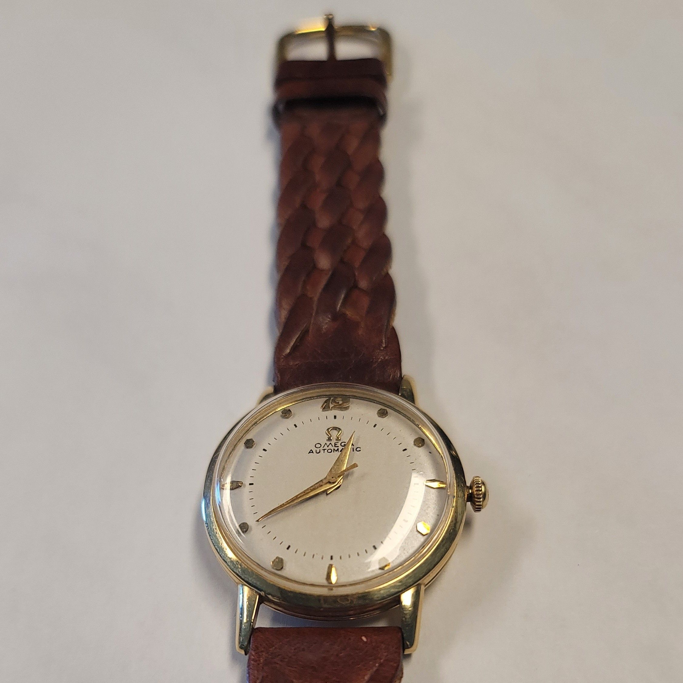 Vintage Omega Automatic Bumper Cal 354 Ref G6239 14k Gold