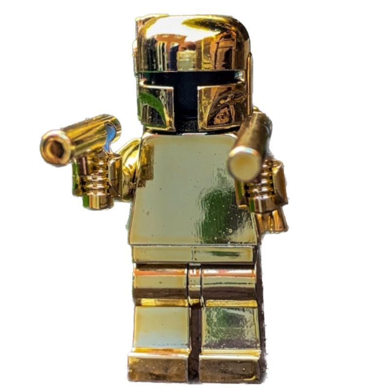 Solid gold discount boba fett lego