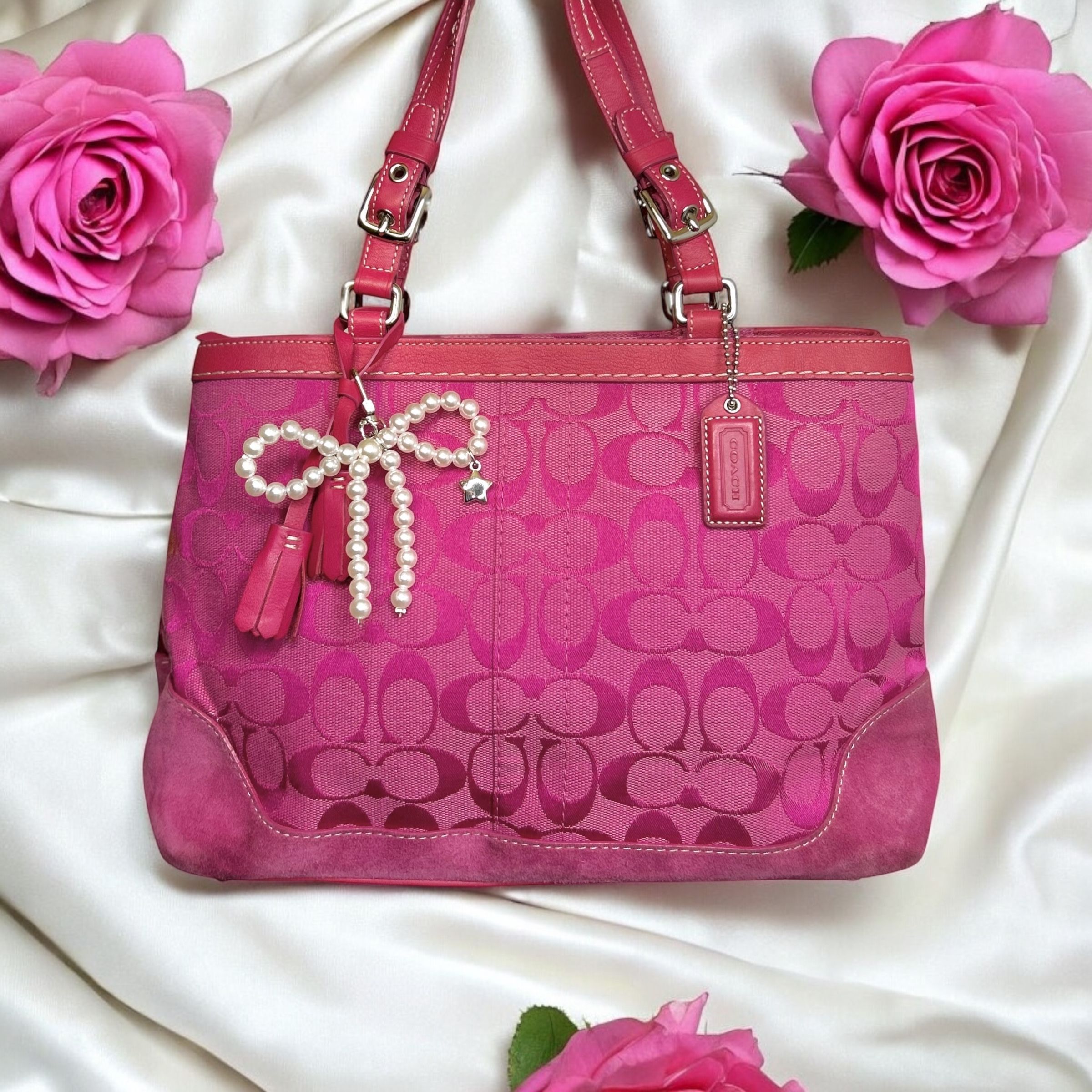 バッグ Rare pink signature canvas bag 6830 Rare pink signature canvas bag 6830