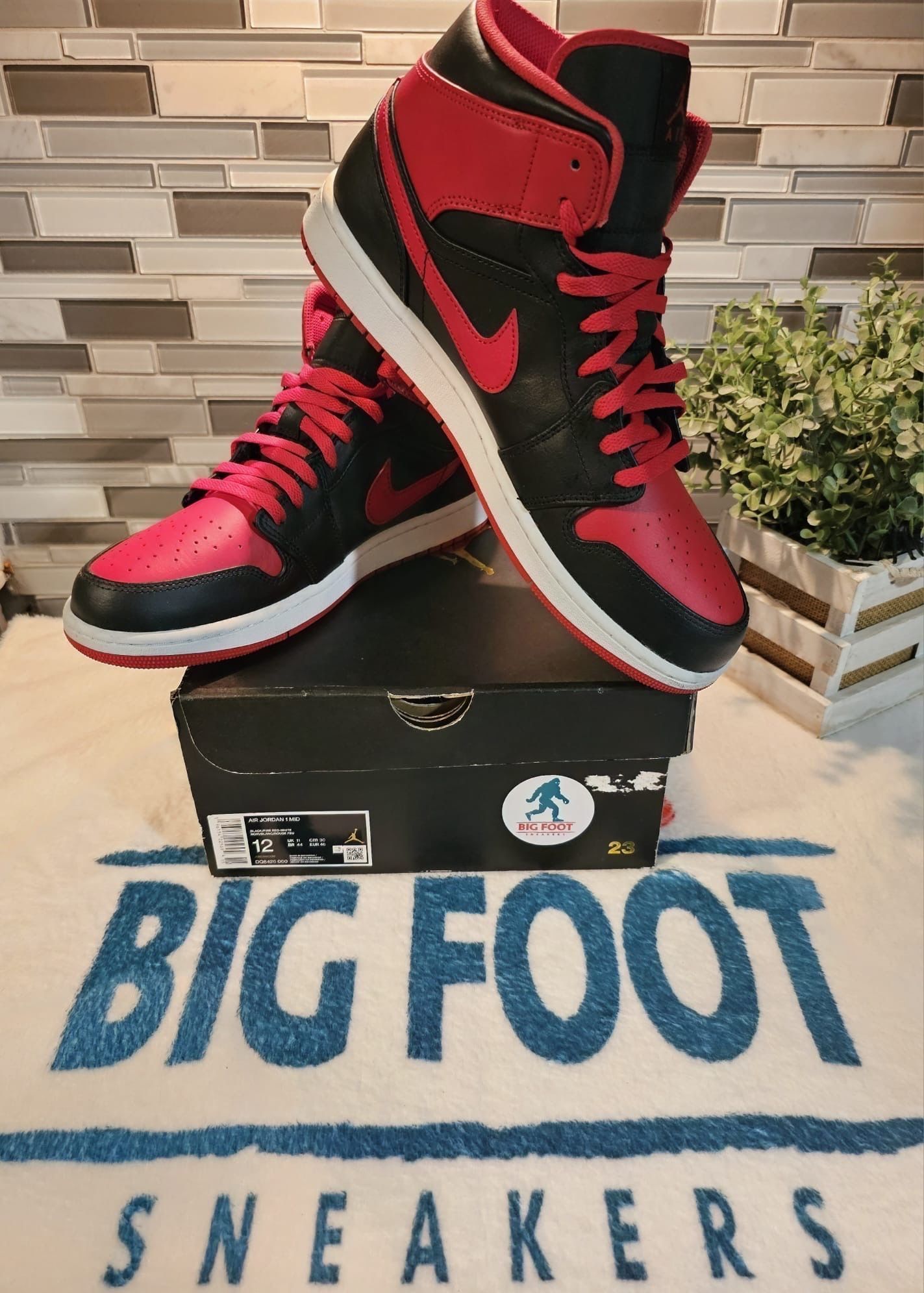 Jordan 1 Mid Nike Air Black / Fire Red · Whatnot: Buy, Sell & Go Live