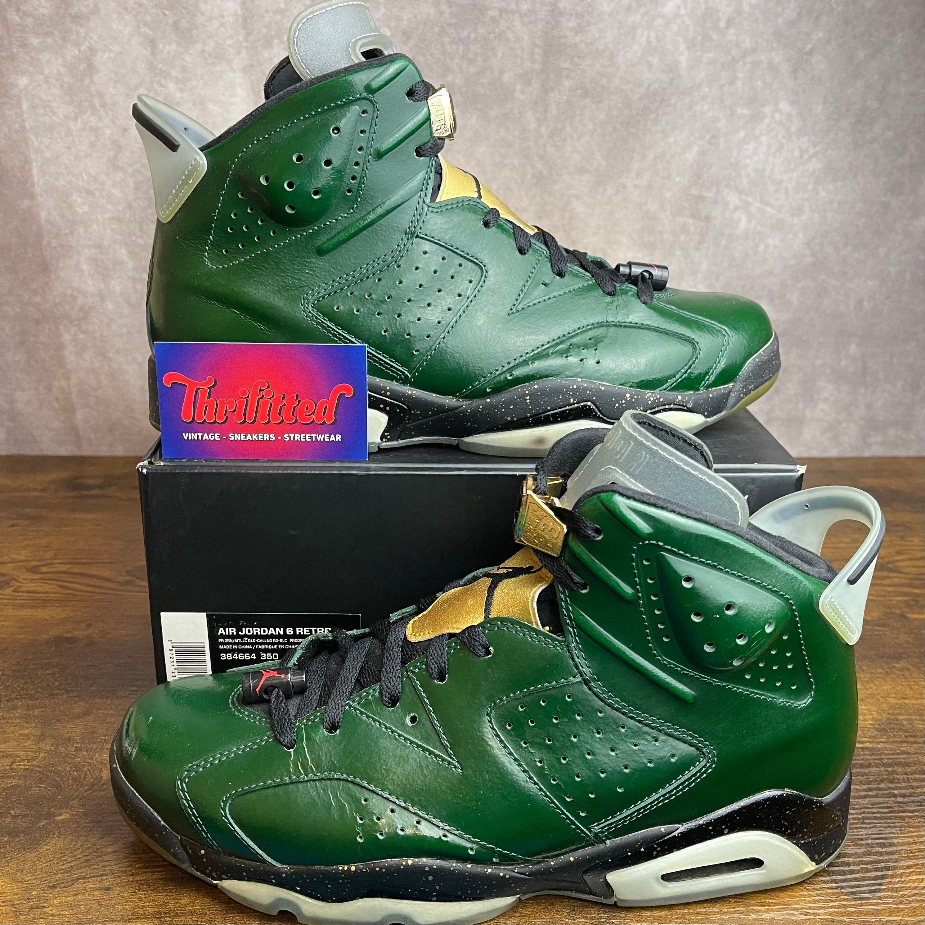 Air Jordan 6 Retro Champagne Bottle Size 11 384664-350 Green