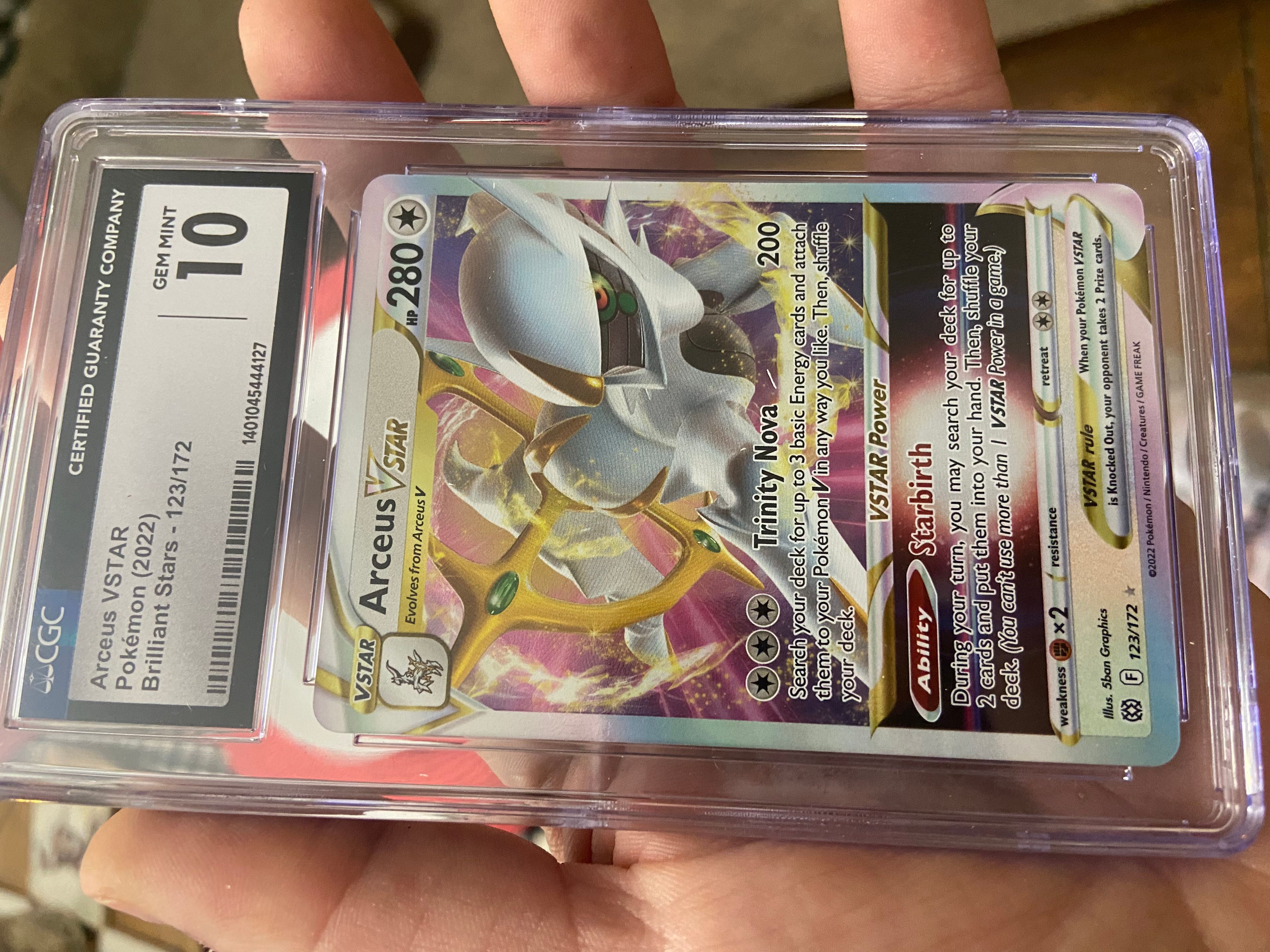 real arceus pokemon card Pokemon Trading Card Game Sword & Shield Promo Arceus V SWSH204 main image 1