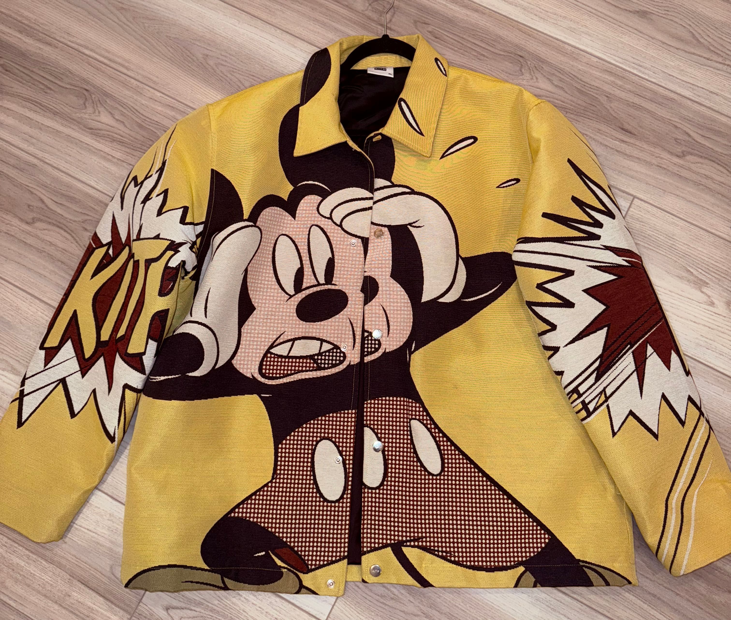 KITH for Mickey&Friends タペストリーコーチジャケットL Buy Kith For Mickey & Friends Tapestry Coaches Jacket 'Beam