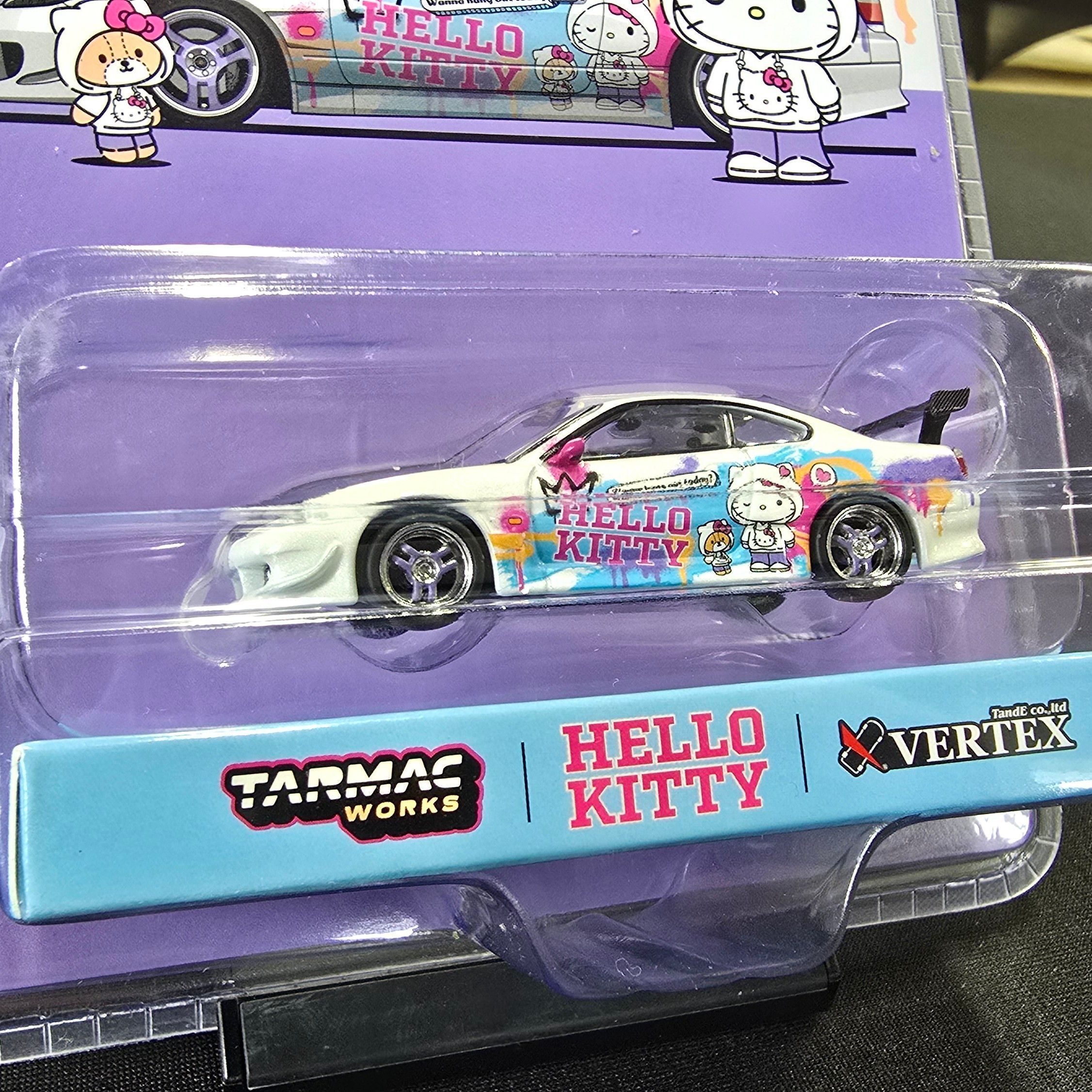 Tarmac Works Vertex Nissan Silvia S15 Hello Kitty Drift IDE