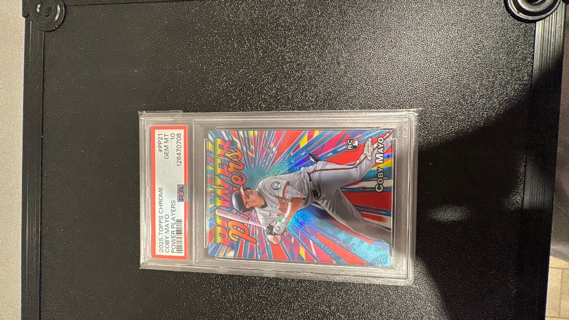2025 Topps Chrome Power Players Coby Mayo PP21 PSA GEM MT 10