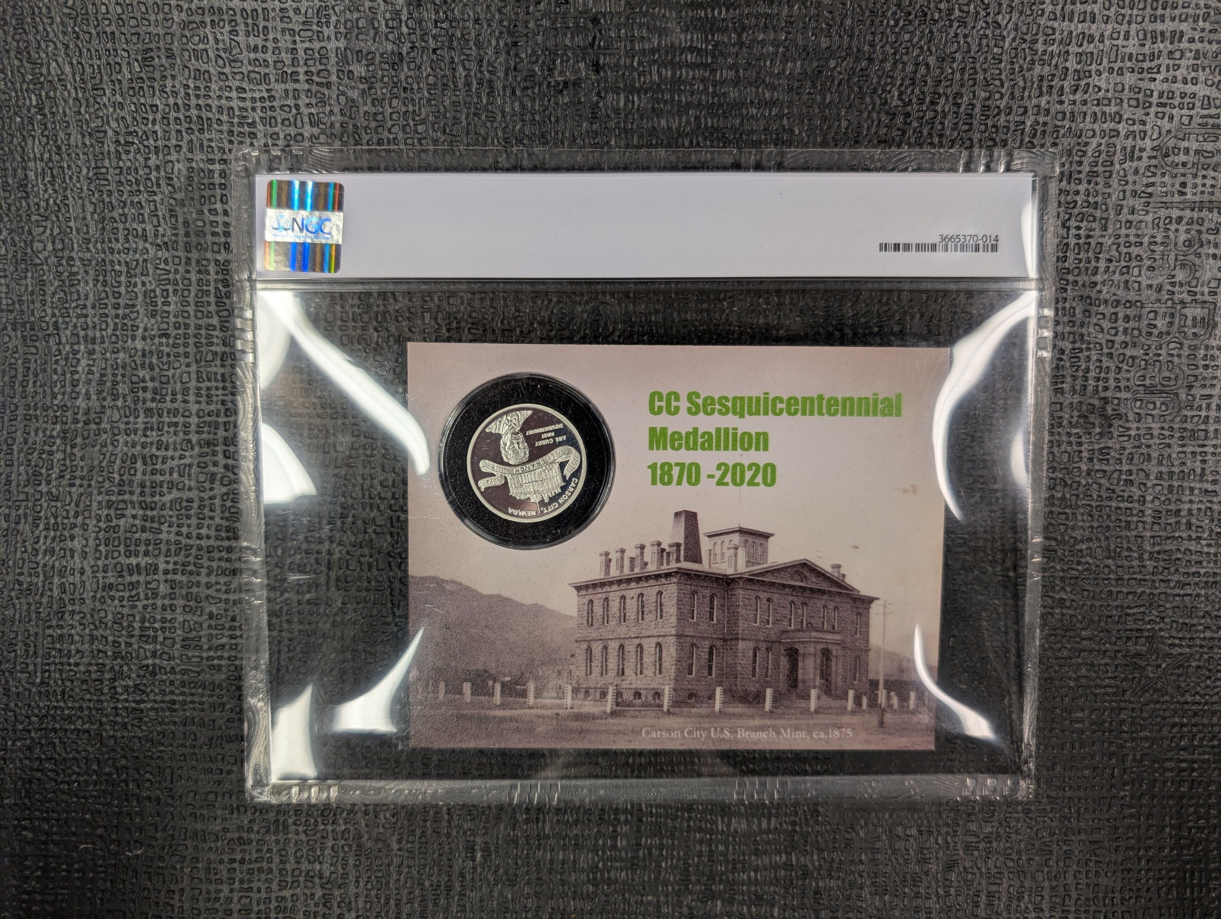 2020 Carson City Sesquicentennial Silver Medallion w/D
