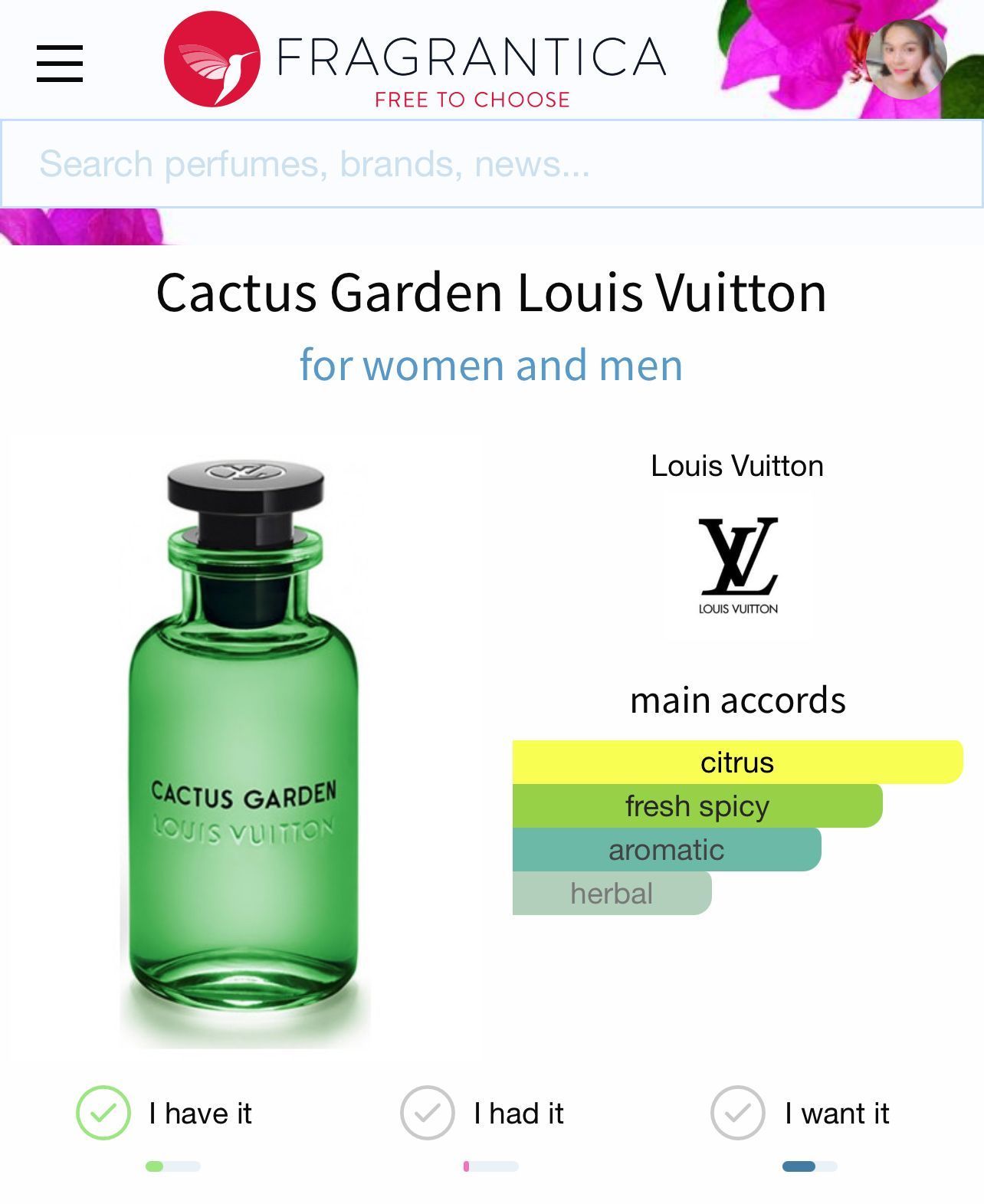 Louis Vuitton LV Cactus Garden 5ml Travel Size · Whatnot