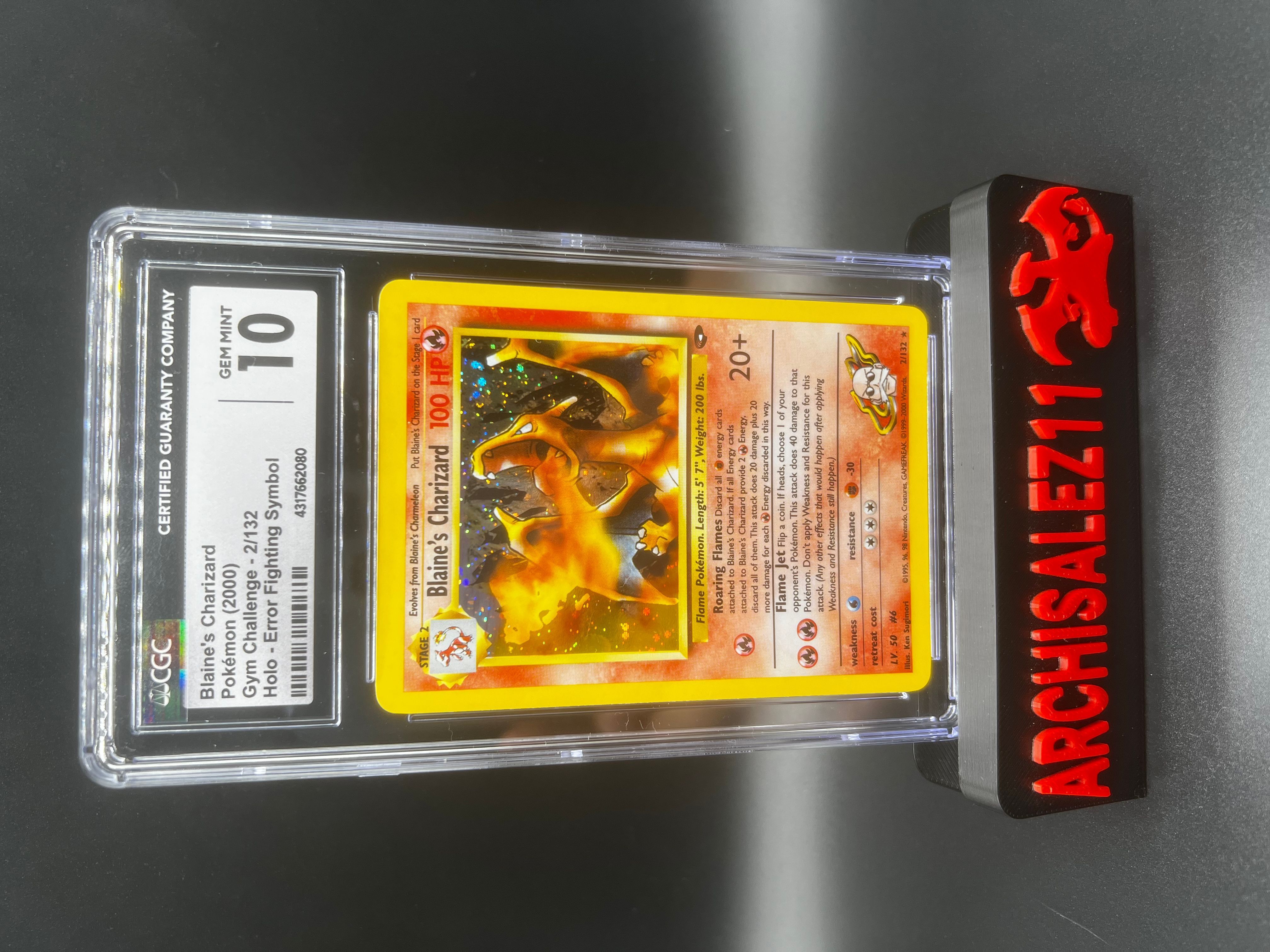 1999 Blaine's Charizard - outlet Holo. PSA Cert. Genuine