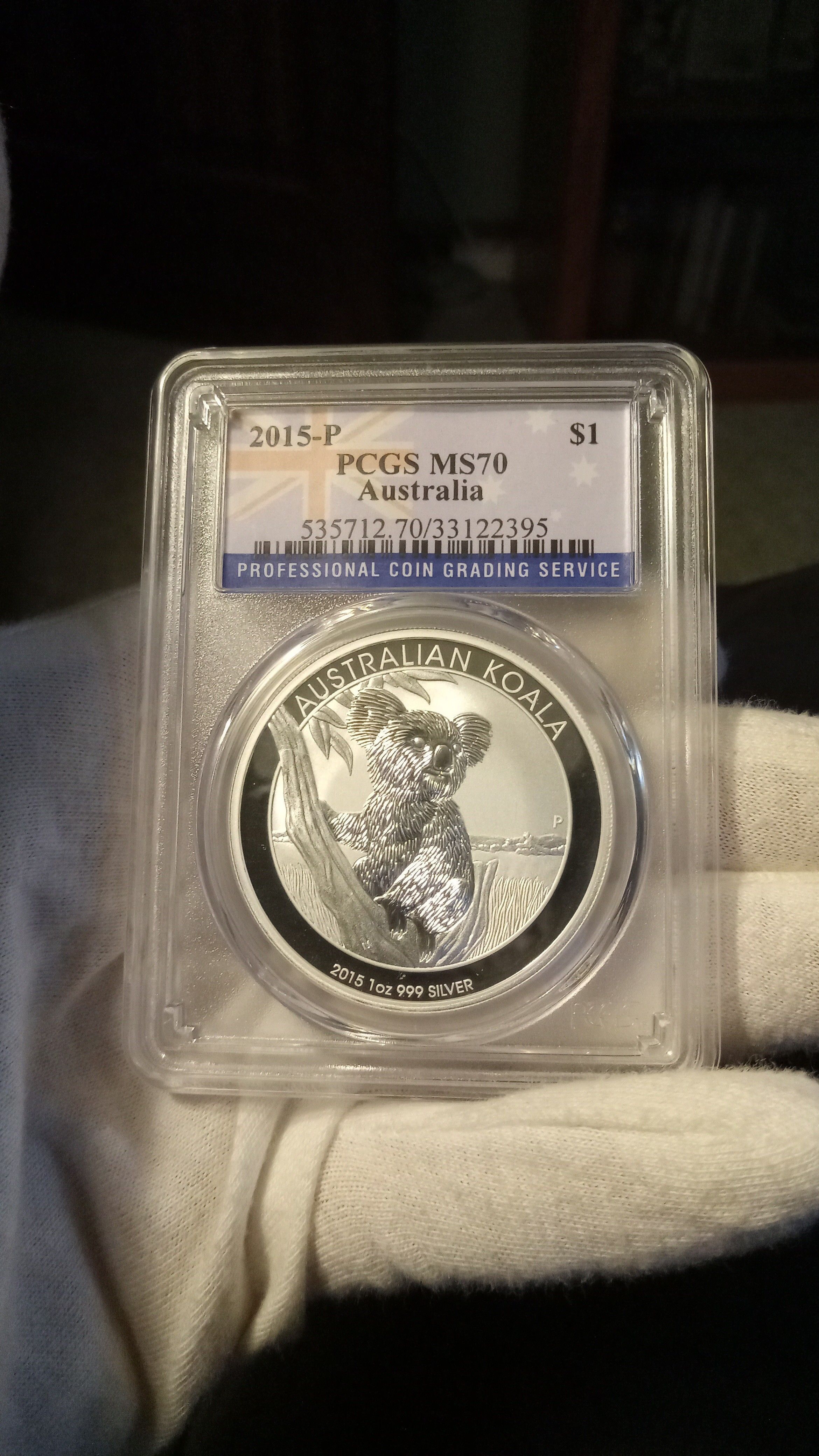 2015-P Australian KOALA silver dollar PCGS MS 70 · Whatnot: Shop