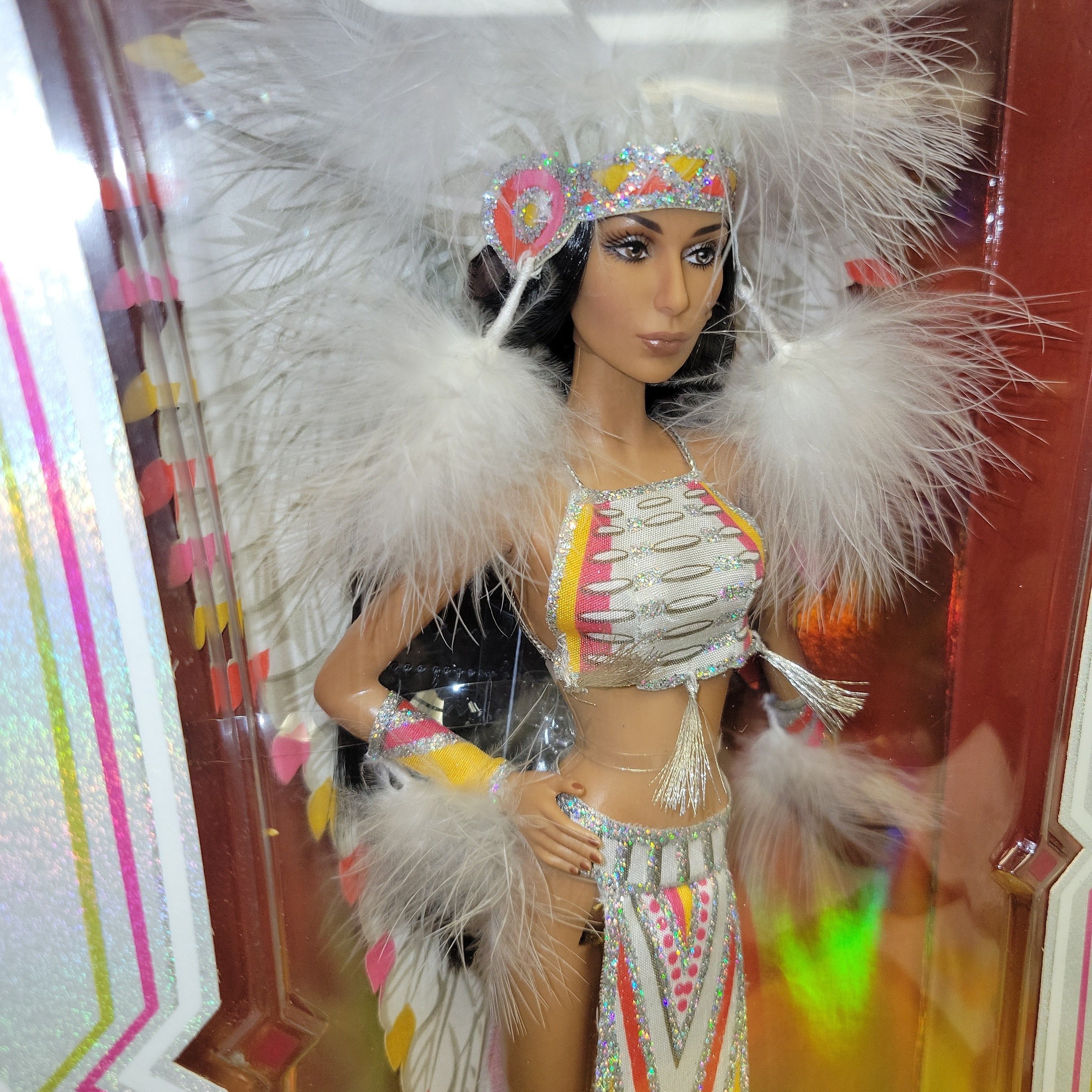 Barbie CHER NATIVE AMERICAN Bob Mackie L3548 Black Label
