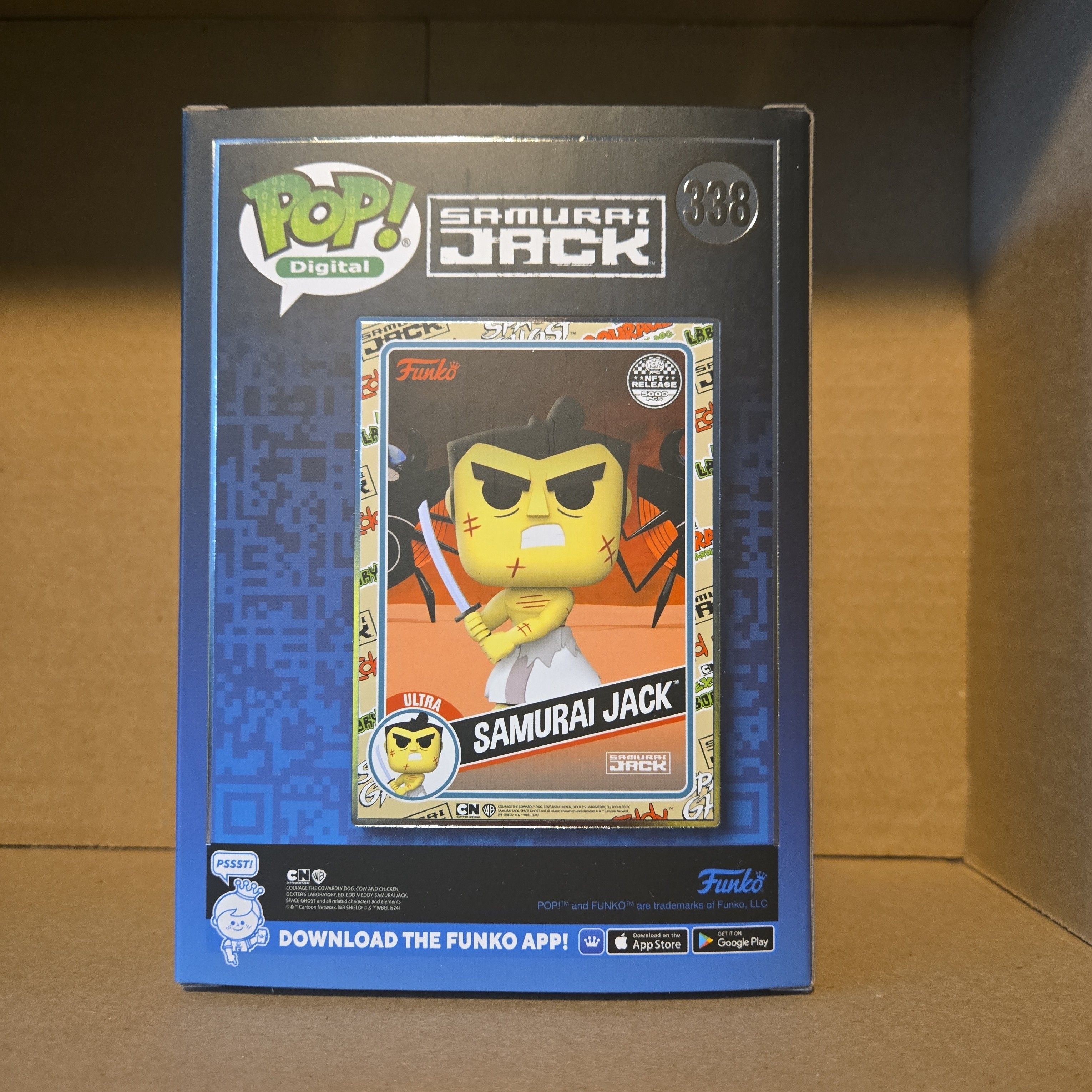 Samurai Jack NFT Funko Pop #338 - Cartoon Network LE5000 Samurai Jack NFT Funko Pop #338 - Cartoon Network LE5000