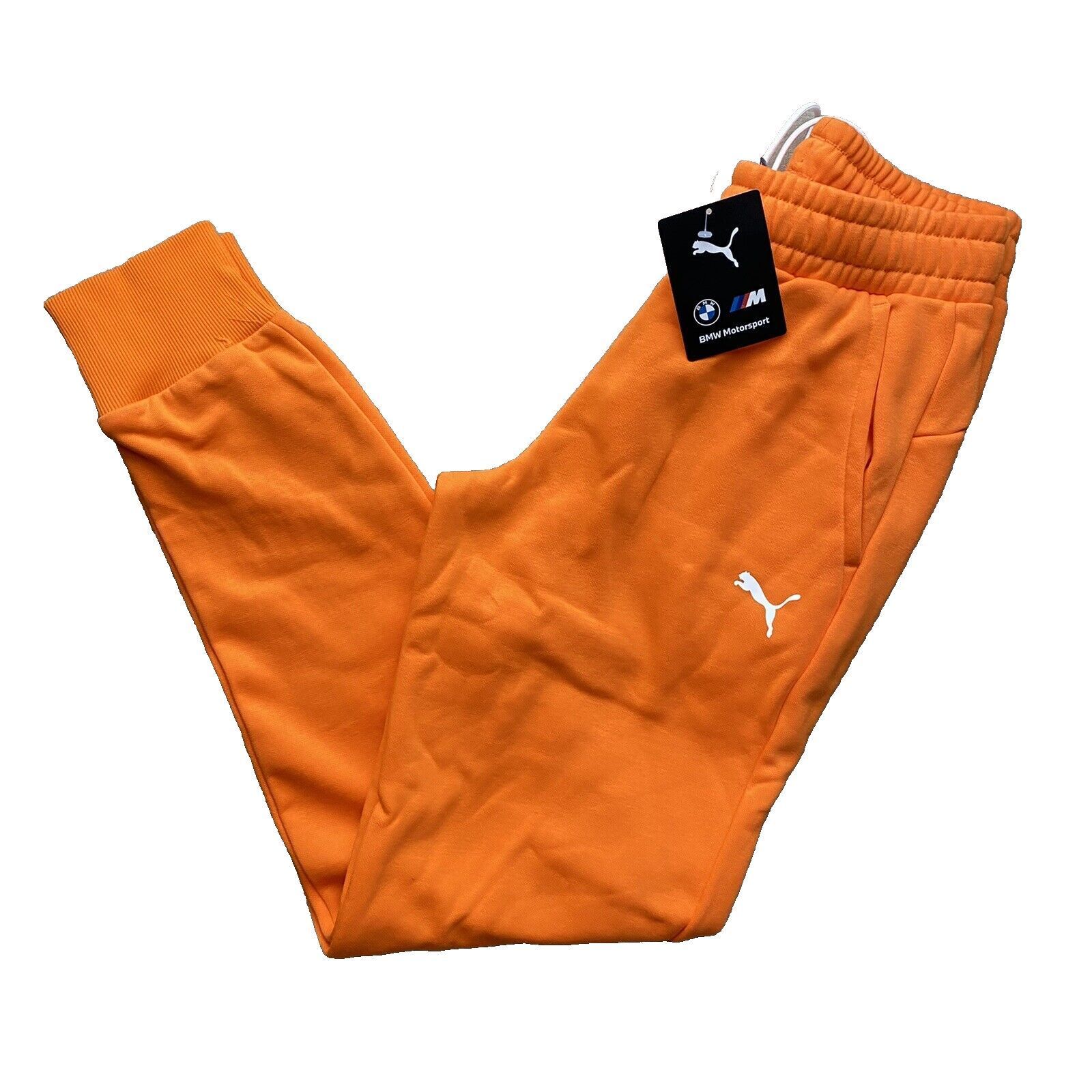 Puma BMW M Motorsport Street Sweatpants Mens Size XXL 532251 05 Vibrant Orange