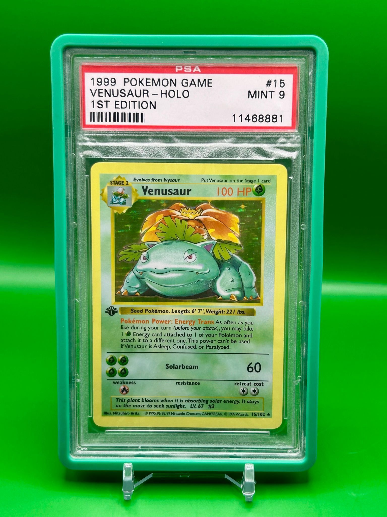 Venusaur Base Set 1st Ed. PSA 9! (HEAVY STAMP)  Whatnot: Shop, Sell,  Connect