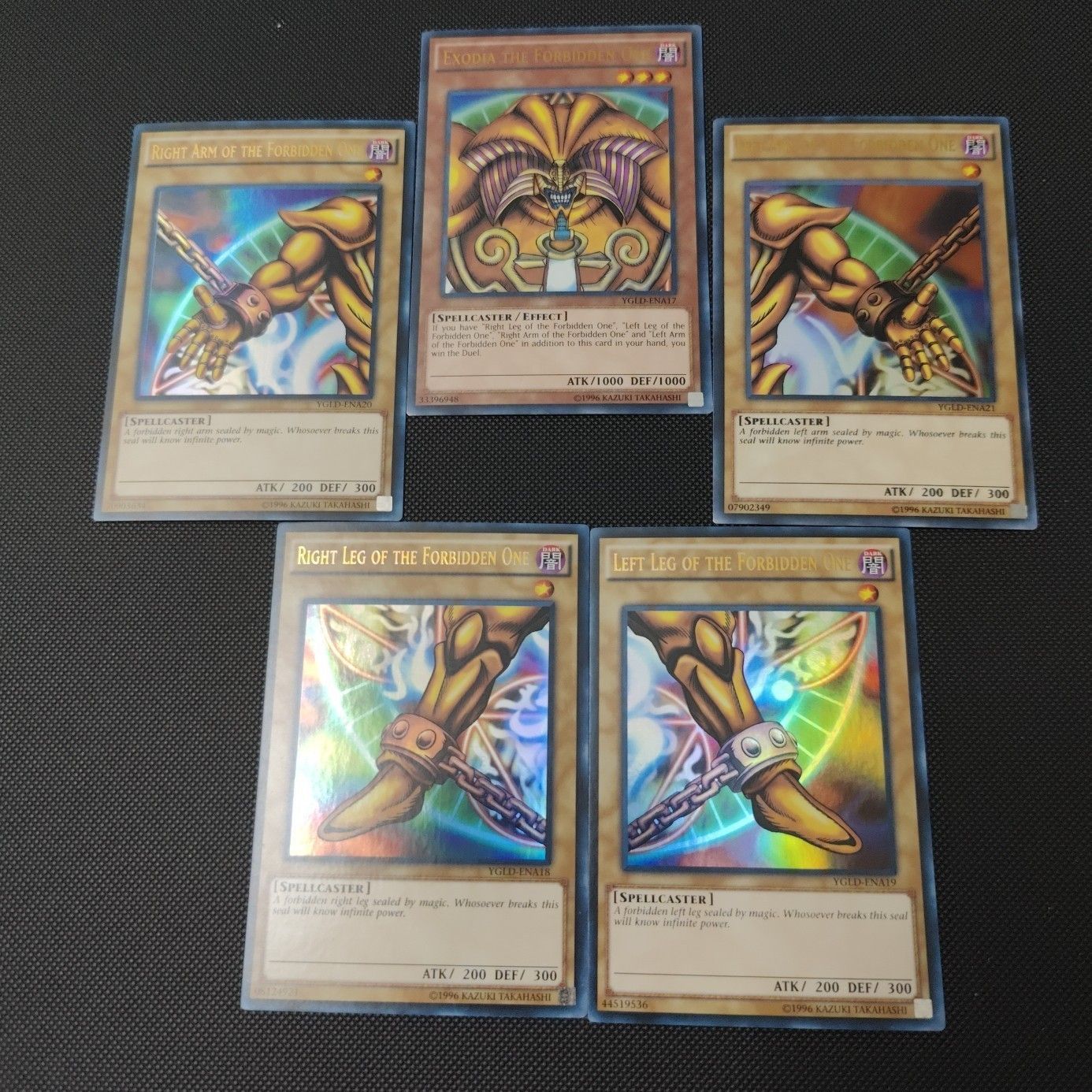 YuGiOh Exodia the Forbidden One Full Card Set Yugi Legendary Decks Set Ultra Rare