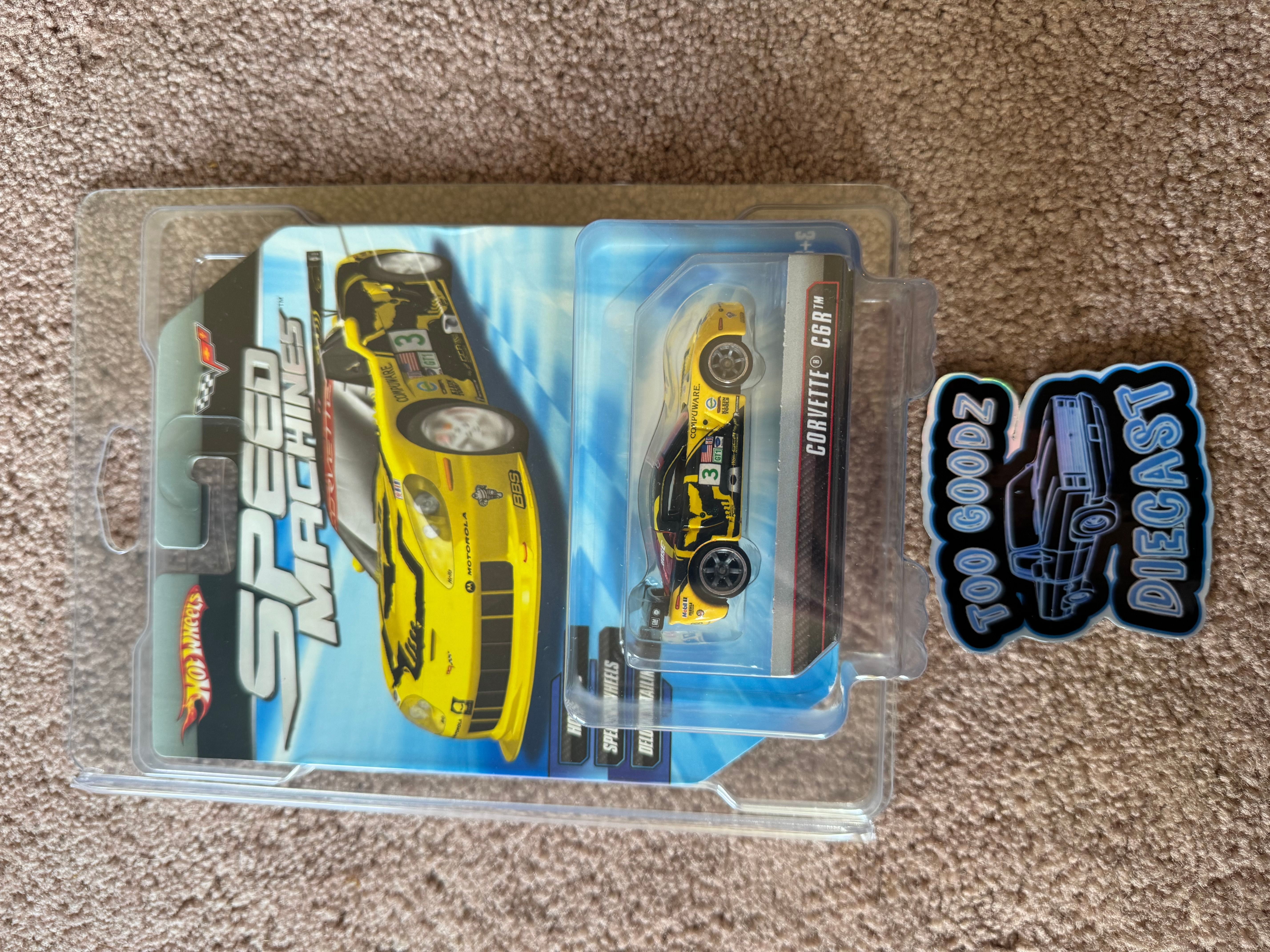 Hot Wheels 2010 Speed machines Corvette C6R yellow · Whatnot
