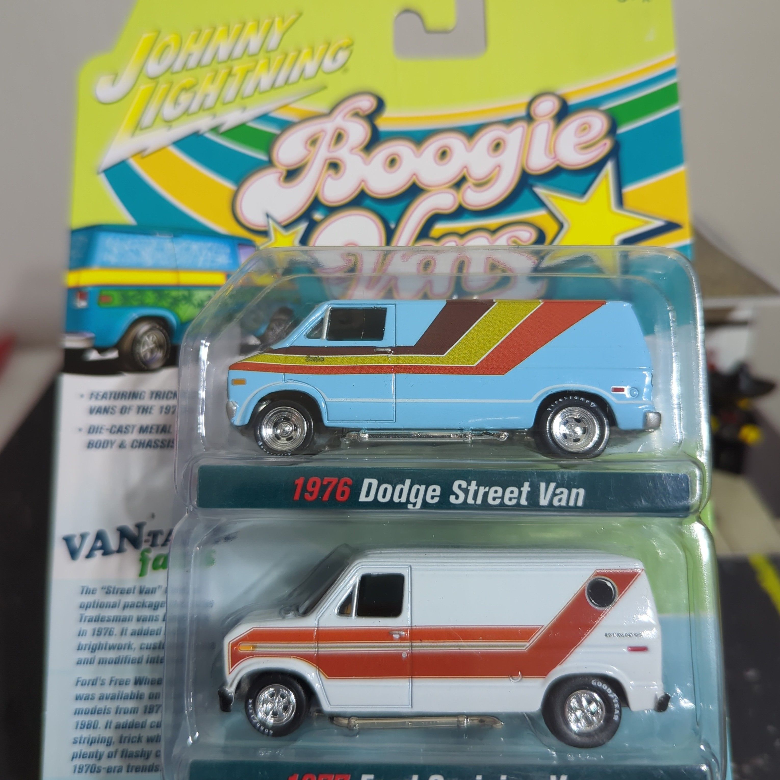 Johnny Lightning Boogie Vans, 1976 Dodge 1977 Ford · Whatnot: Shop