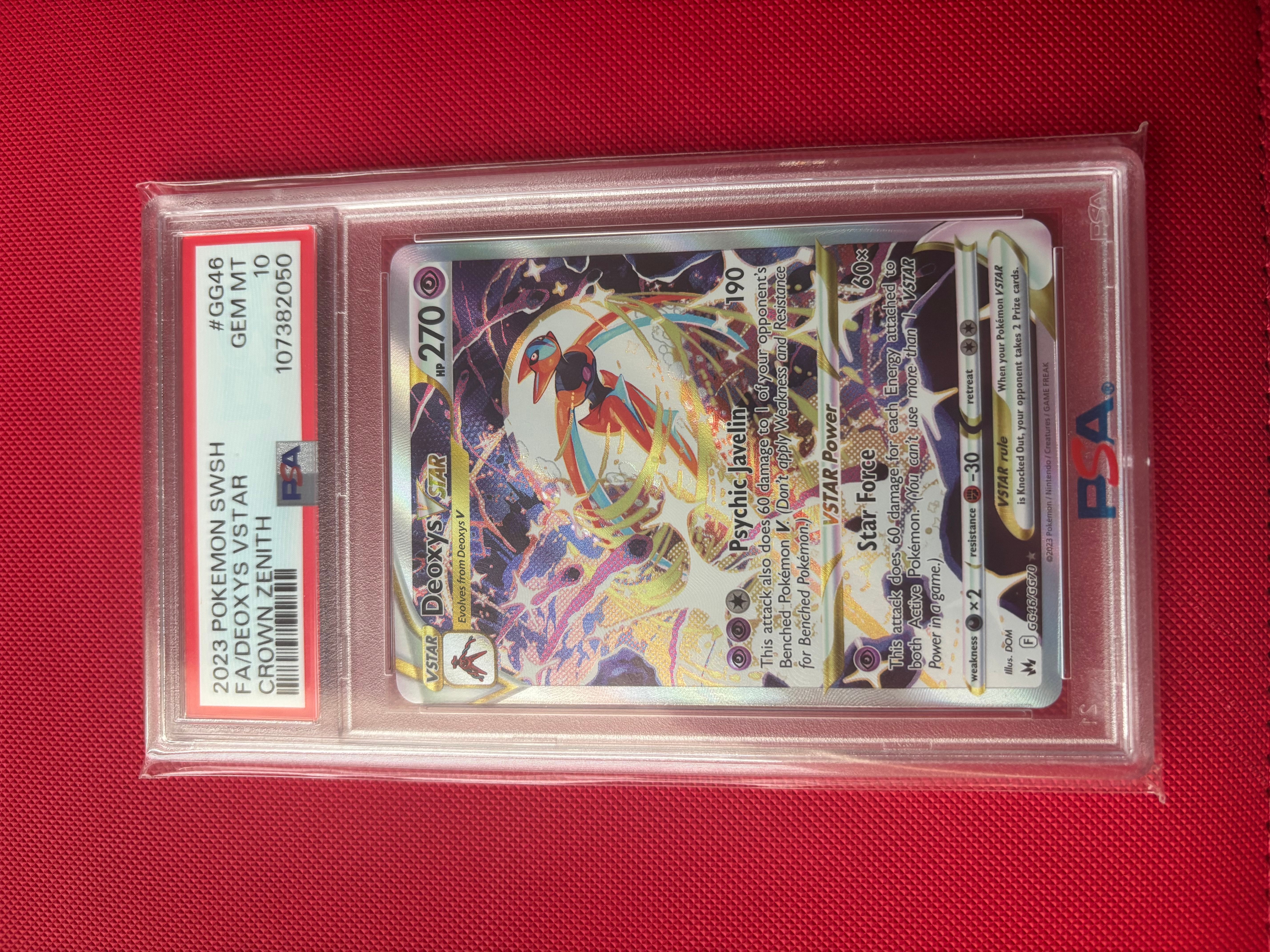 PSA 10 GEM MINT Deoxys VSTAR GG46/GG70 Pokmon Crown Zenith Full Art Ultra  Rare  Whatnot: Shop, Sell, Connect