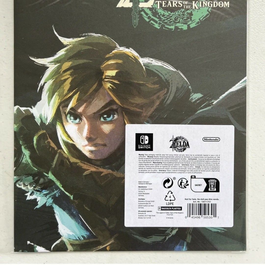 Poster-The Legend of Zelda Tears of the Kingdom Official Nintendo