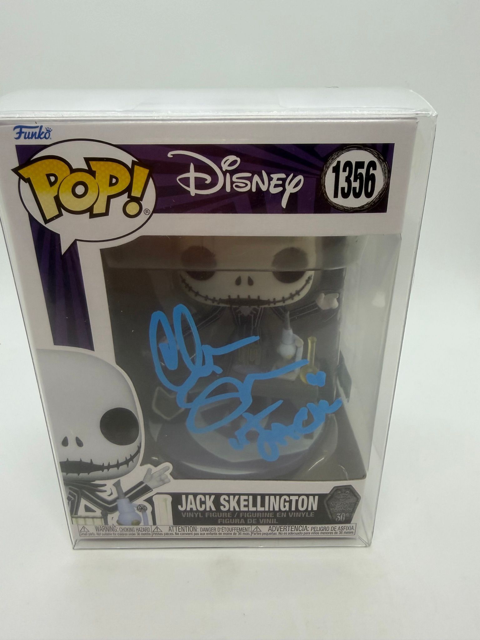 DISNEY - JACK SKELLINGTON - #1356 -  SIGNED FUNKO POP - CHRIS SARANDON - OCCM