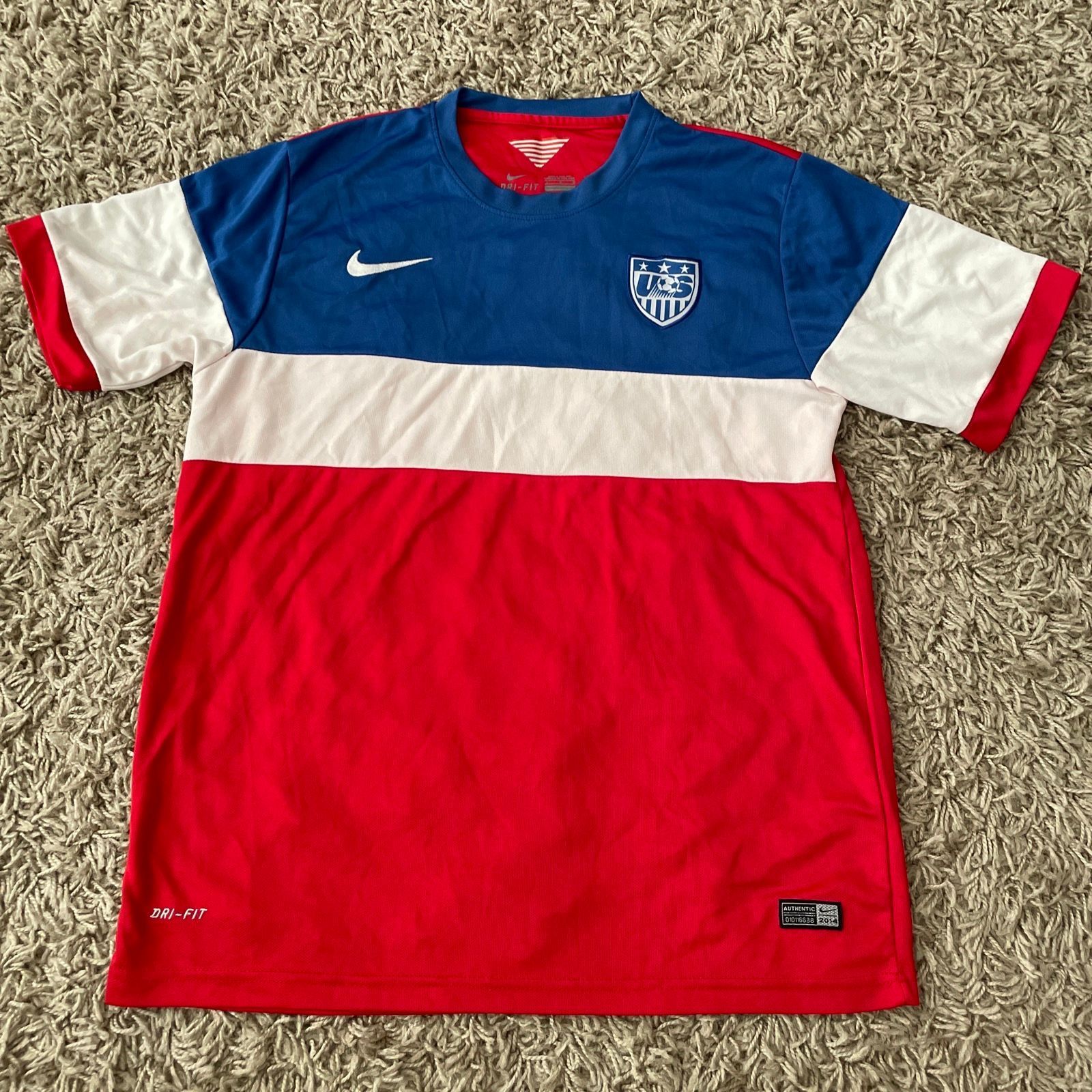 USA National Soccer Team World Cup 2014 Nike Jersey Men's Lg