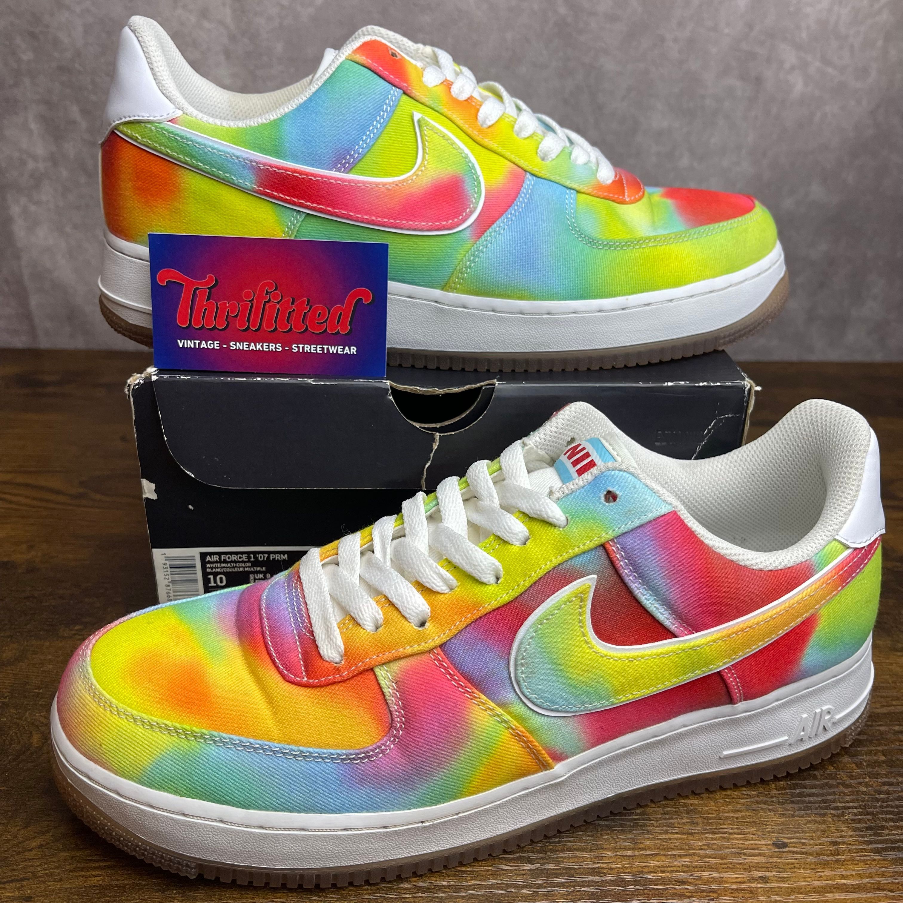Nike Air Force 1 Low Summer of Peace Tie Dye Chicago Size 10 CK0838 100 Multicolor OG Men s Shoe Whatnot Buy Sell Go Live