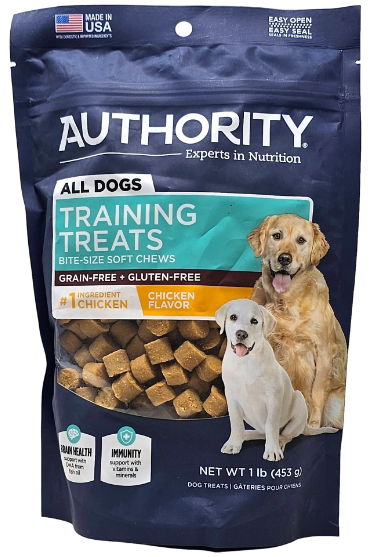 Authority dog training treats best sale