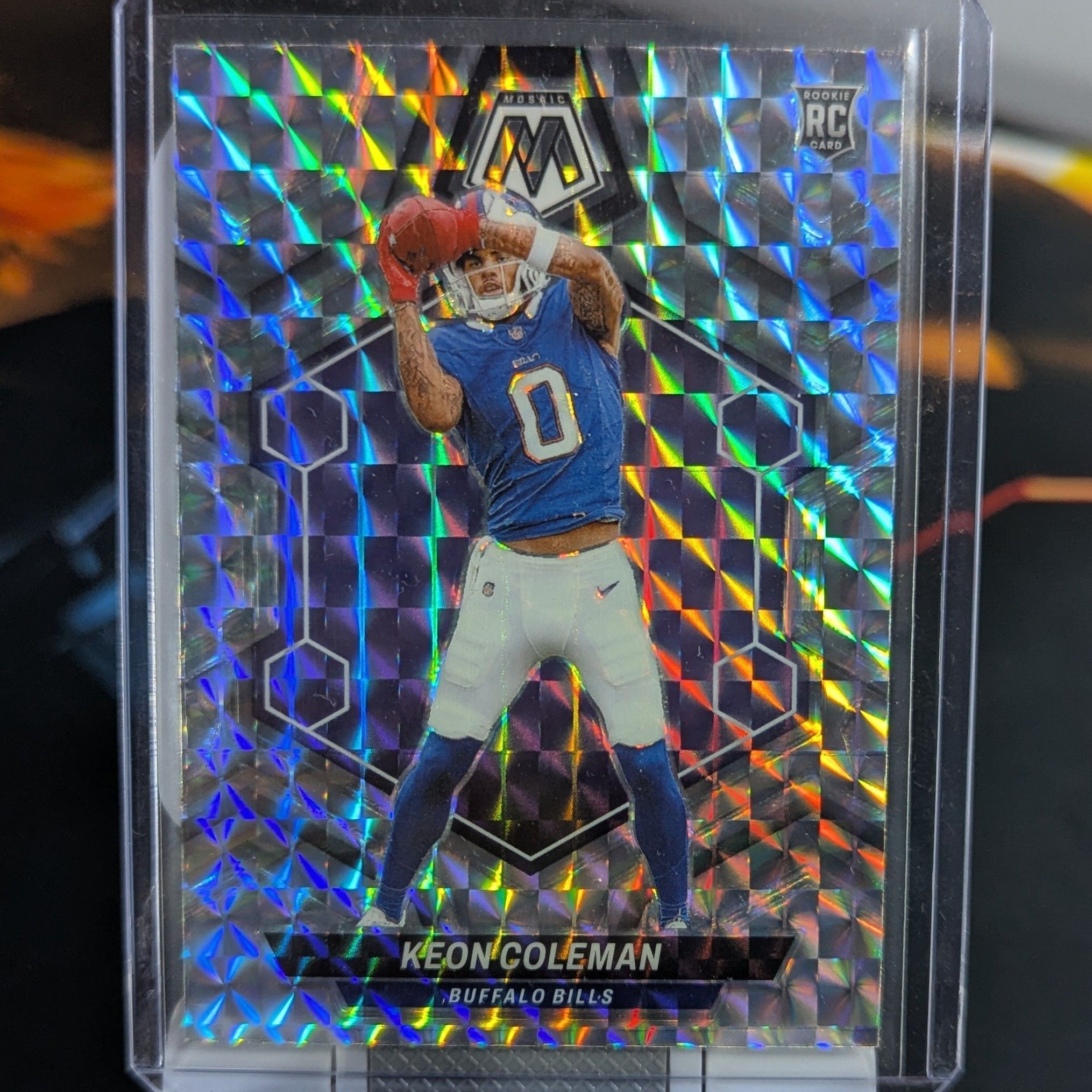 Keon Coleman : 2024 Panini Mosaic RC Rookie Silver Mosaic Keon Coleman : 2024 Panini Mosaic RC Rookie Silver Mosaic