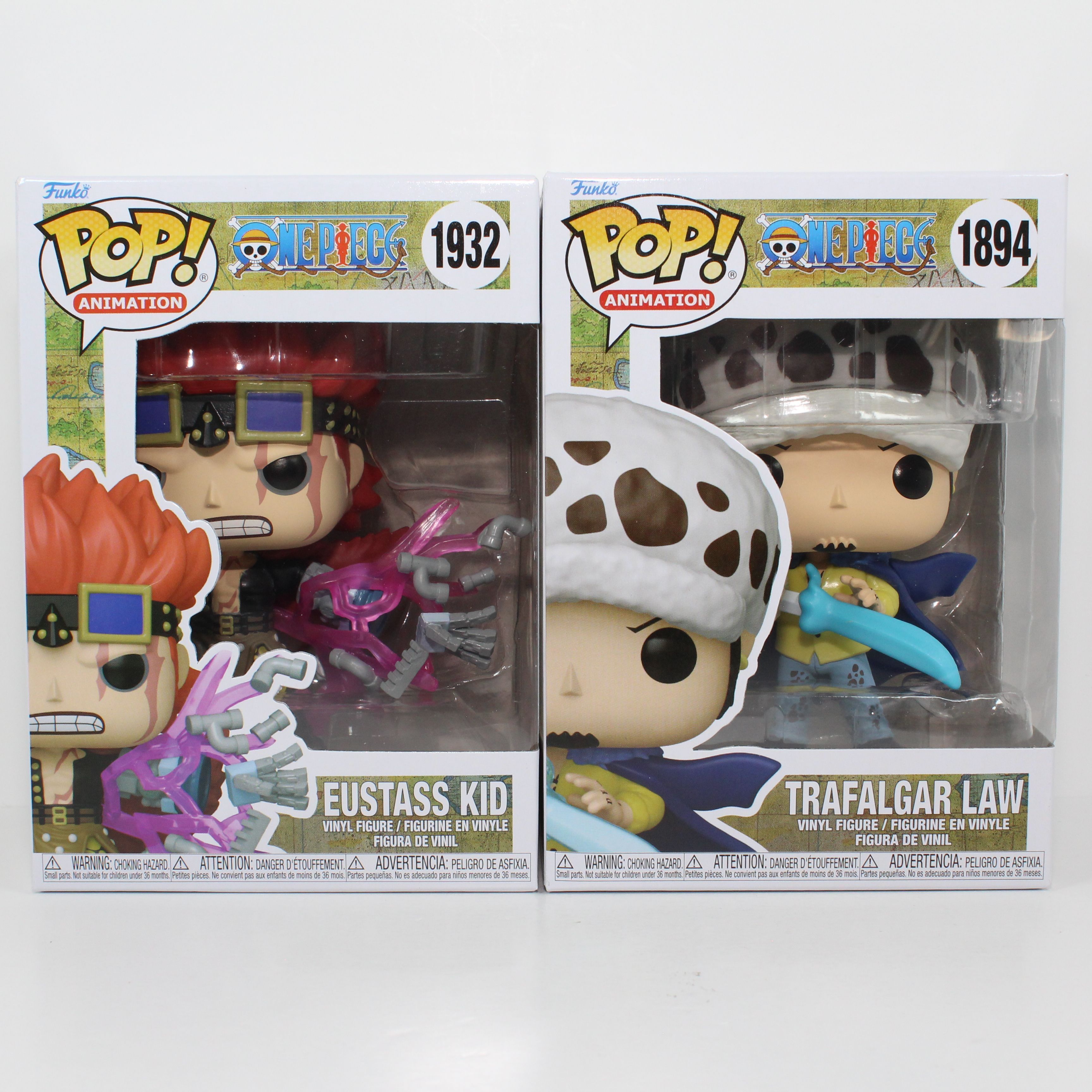 Funko Pop! One Piece Trafalgar Law #1894 Eustass Kid #1932