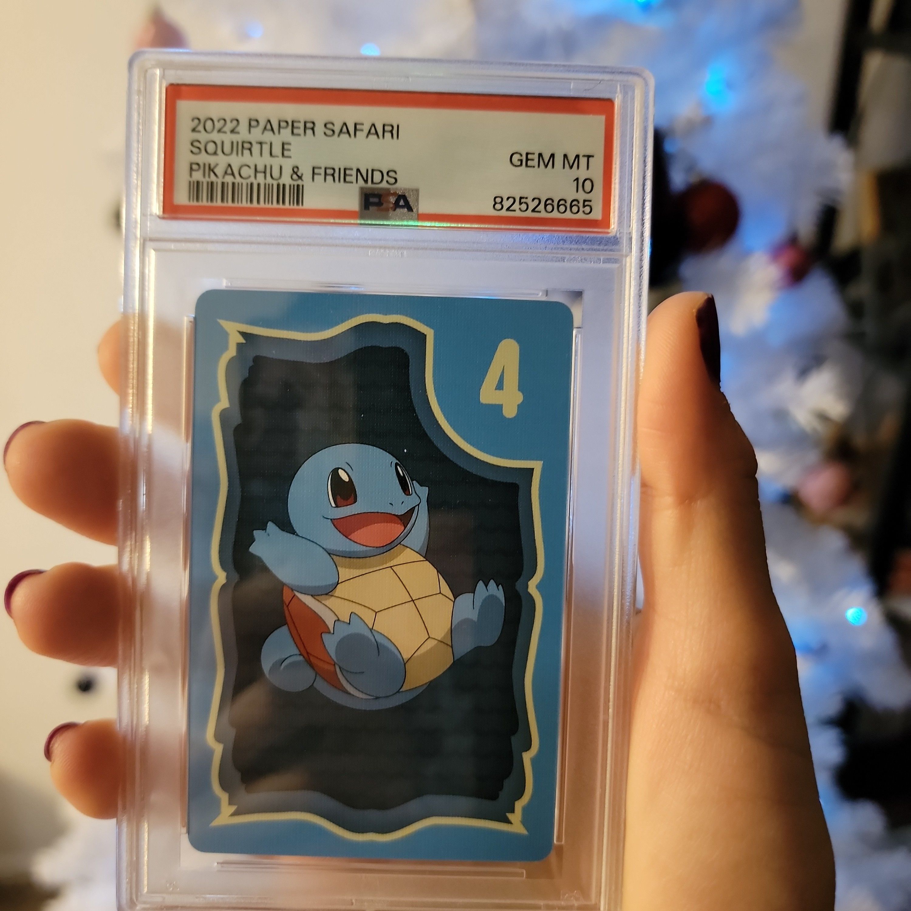 2022 Pokemon Paper Safari Pikachu & Friends Squirtle PSA GEM