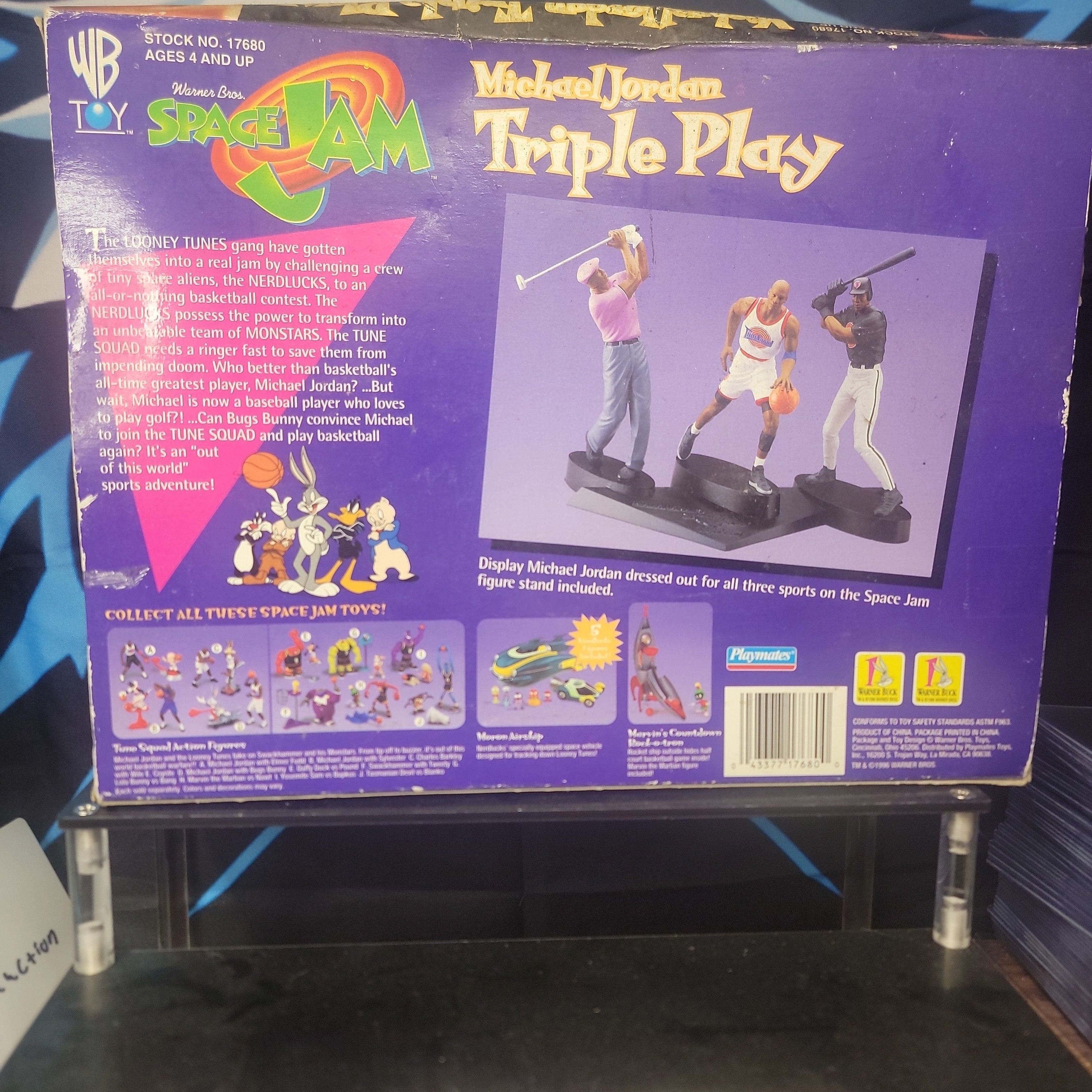 Vintage Michael Jordan Triple Play Space Jam Figure Set