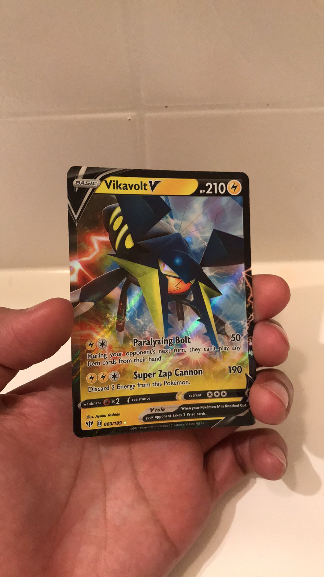 Vikavolt V (060/189) [Sword & Shield: Darkness Ablaze] Near Mint Holofoil