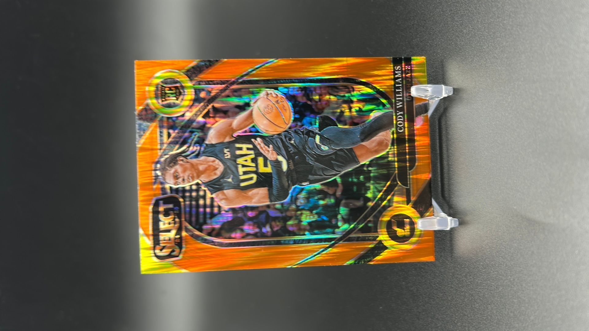 2024-25 Panini Select Courtside Orange Flash RC Cody Williams #296