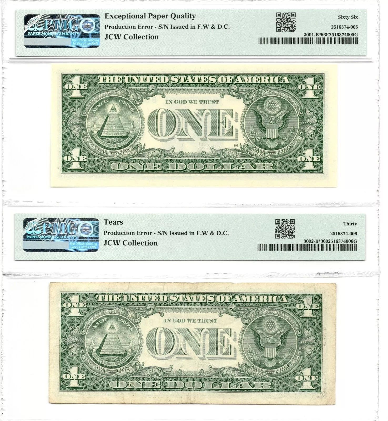 2013 B Duplicate Star Note Error Matched Pair B06679982* FW