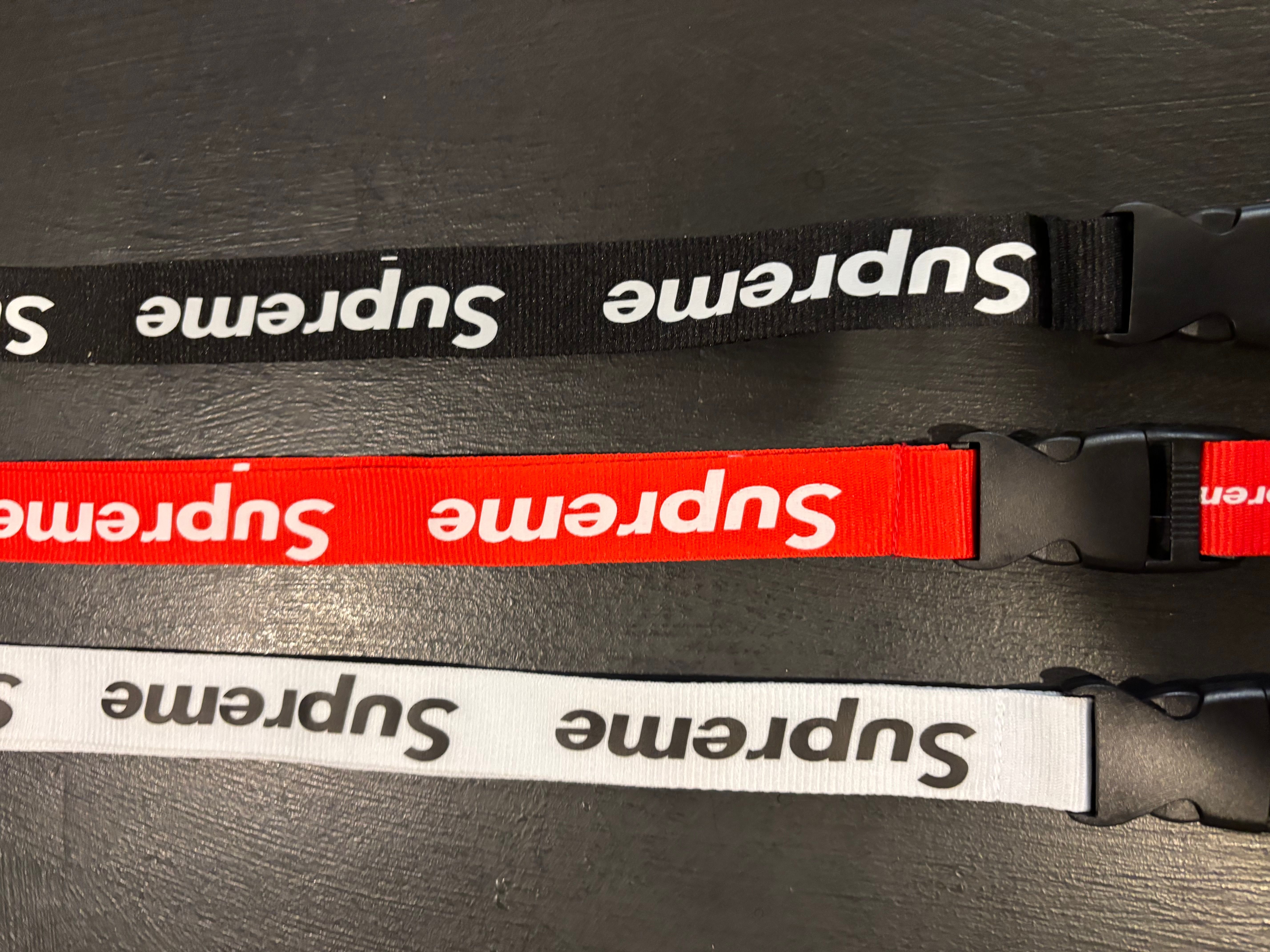 Supreme Lanyard Red Black ランヤード 黒 Supreme Lanyard · Whatnot: Shop, Sell, Connect
