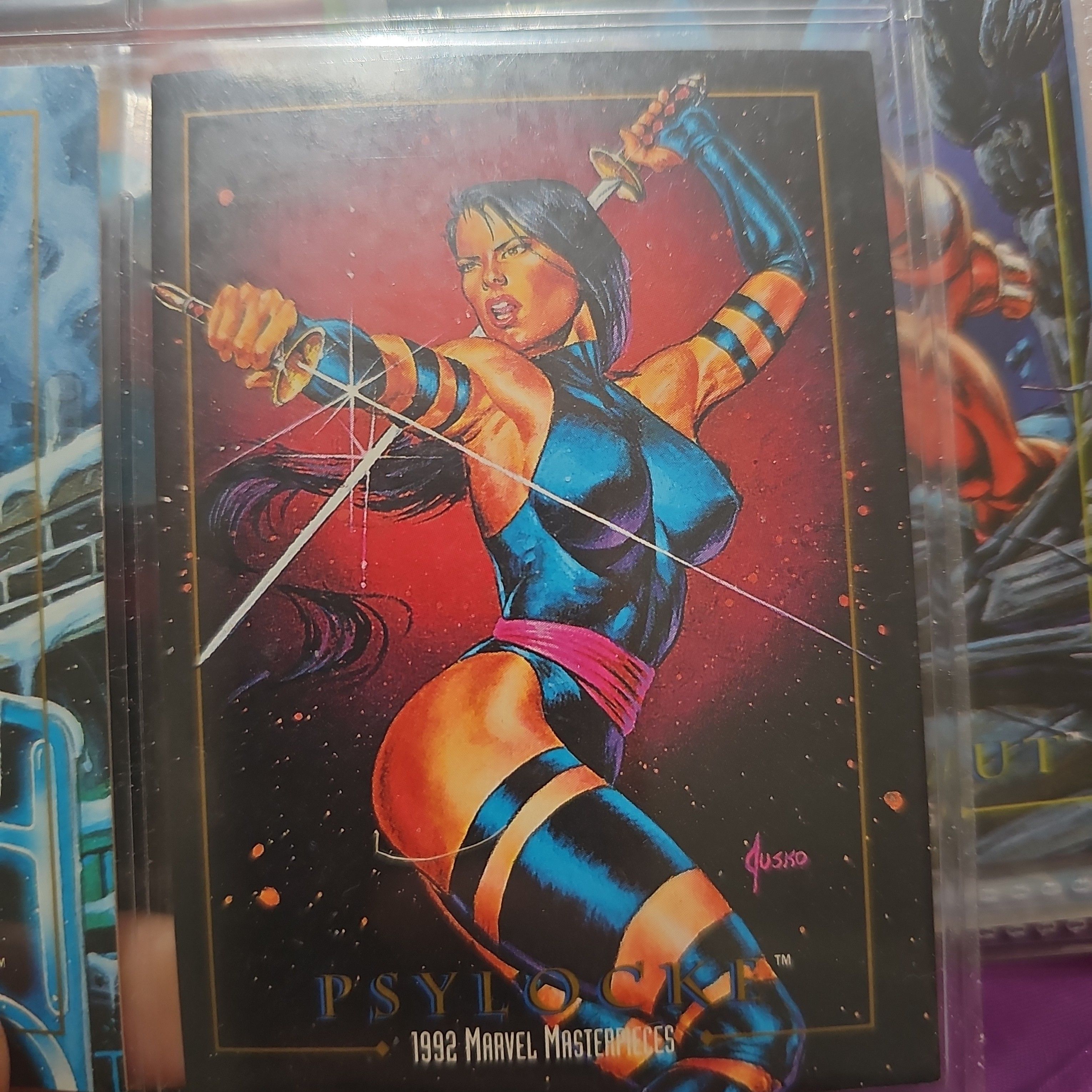 1992 Marvel Masterpiece, Loki, Psylocke, Weapon Omega and