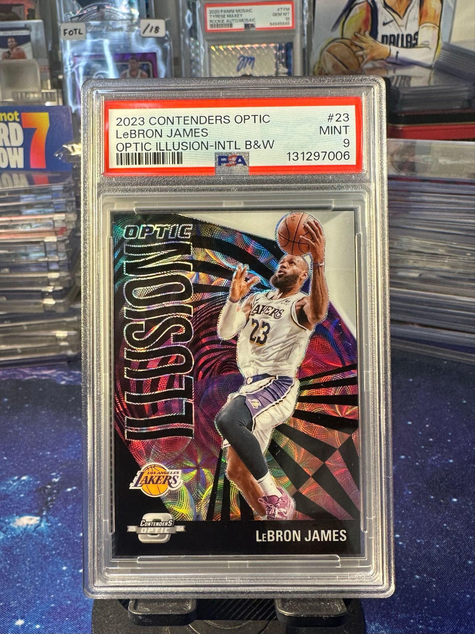 2023 Contenders Optic LeBron James Optic Illusion /25 POP 2