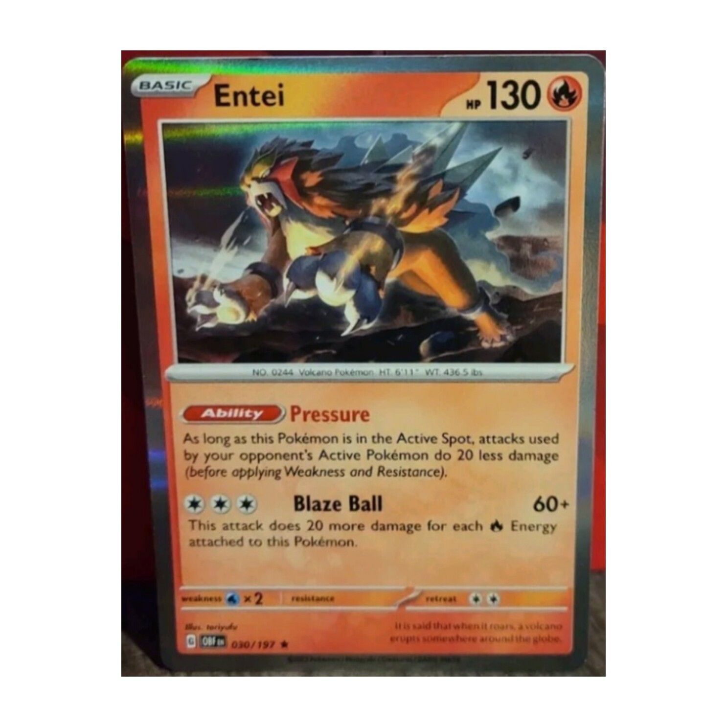 Entei 030/197 Holo Obsidian Flames · Whatnot: Shop, Sell
