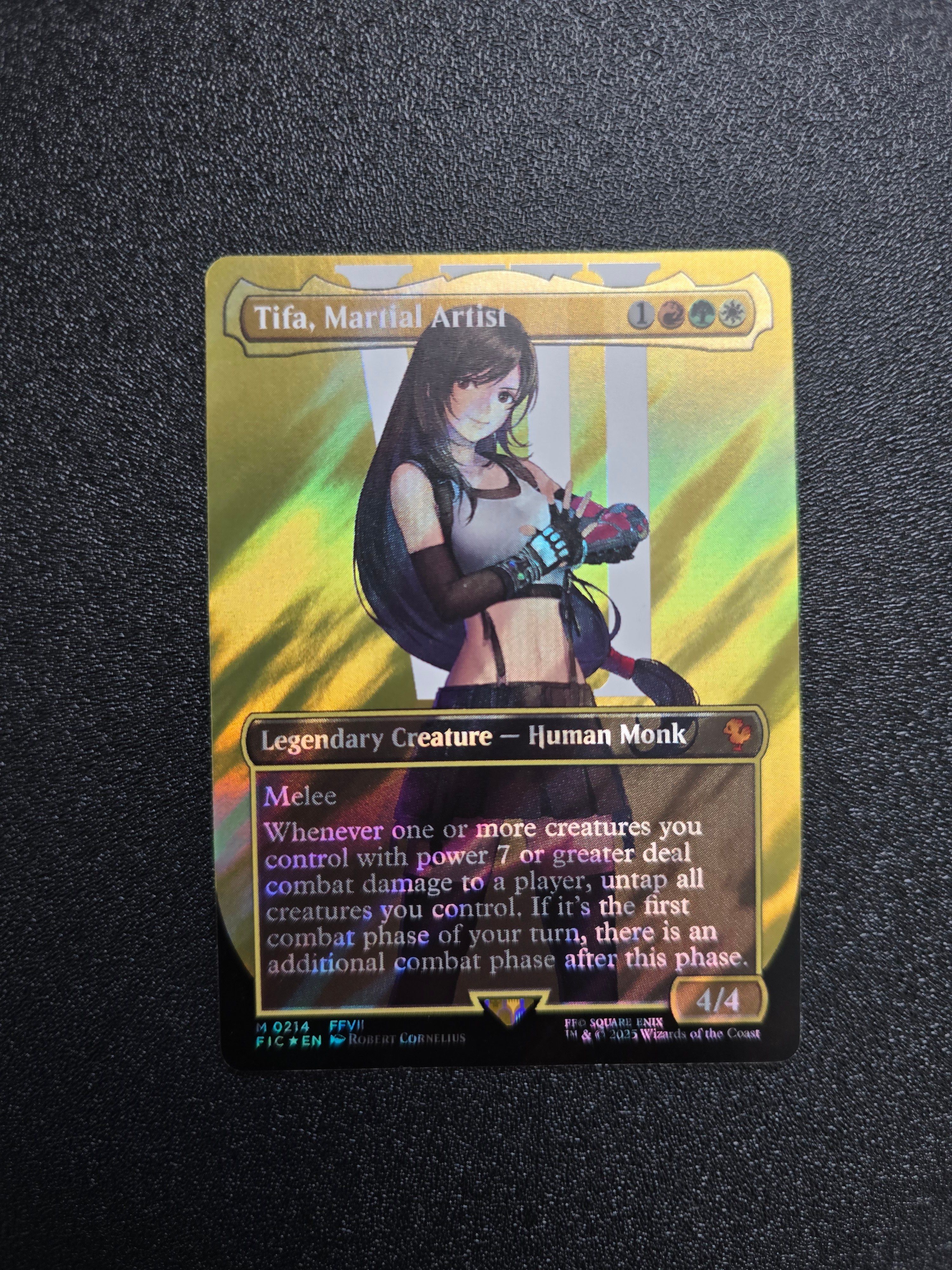 MTG x Final Fantasy VII Tifa, Martial Artist Borderless Surge Foil   Whatnot: Shop, Sell, Connect