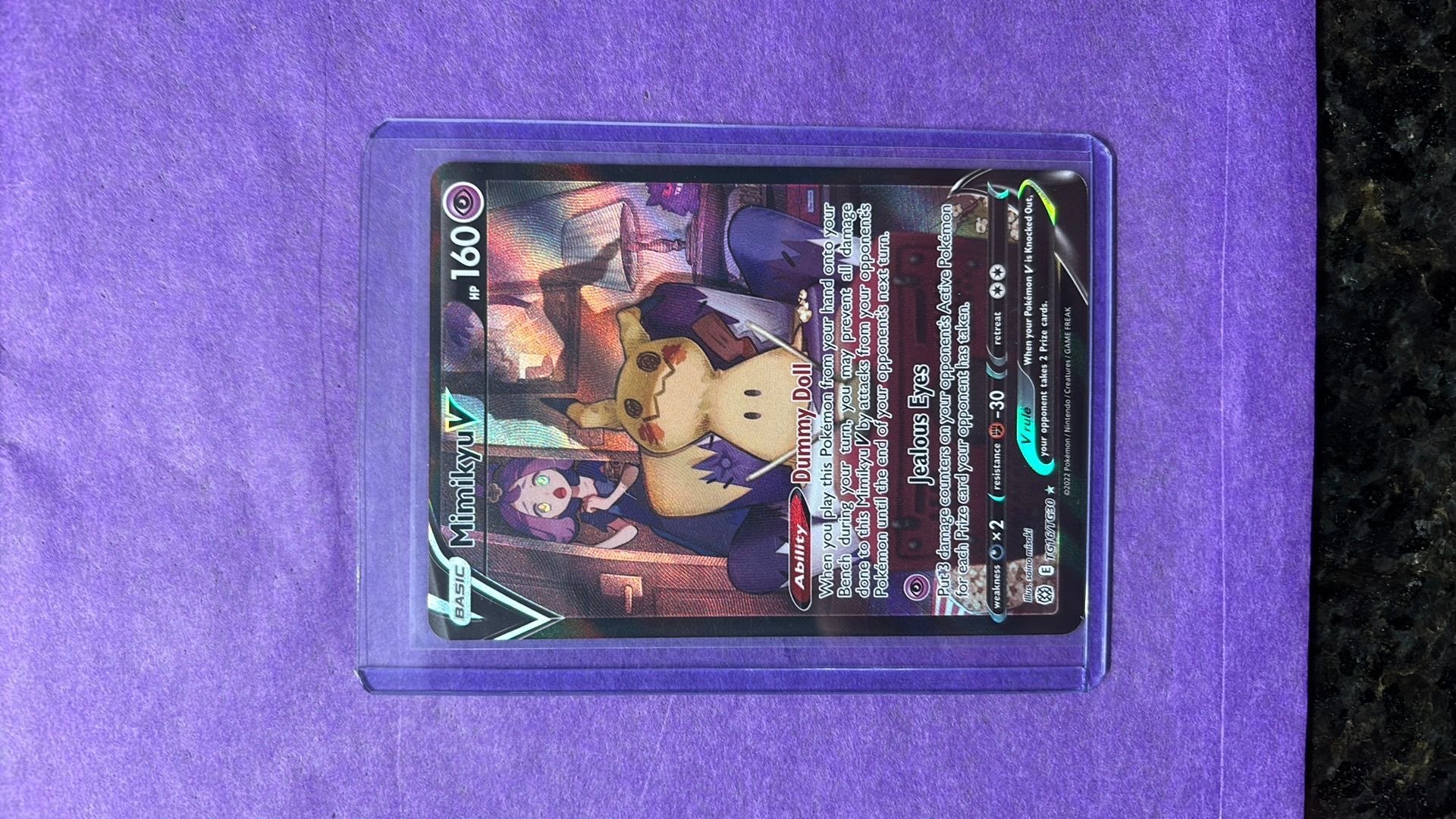 mimikyu v pokemon card Mimikyu V - 148/163 - PSA 10 - Full Art - Battle Styles - Pokemon main image 0