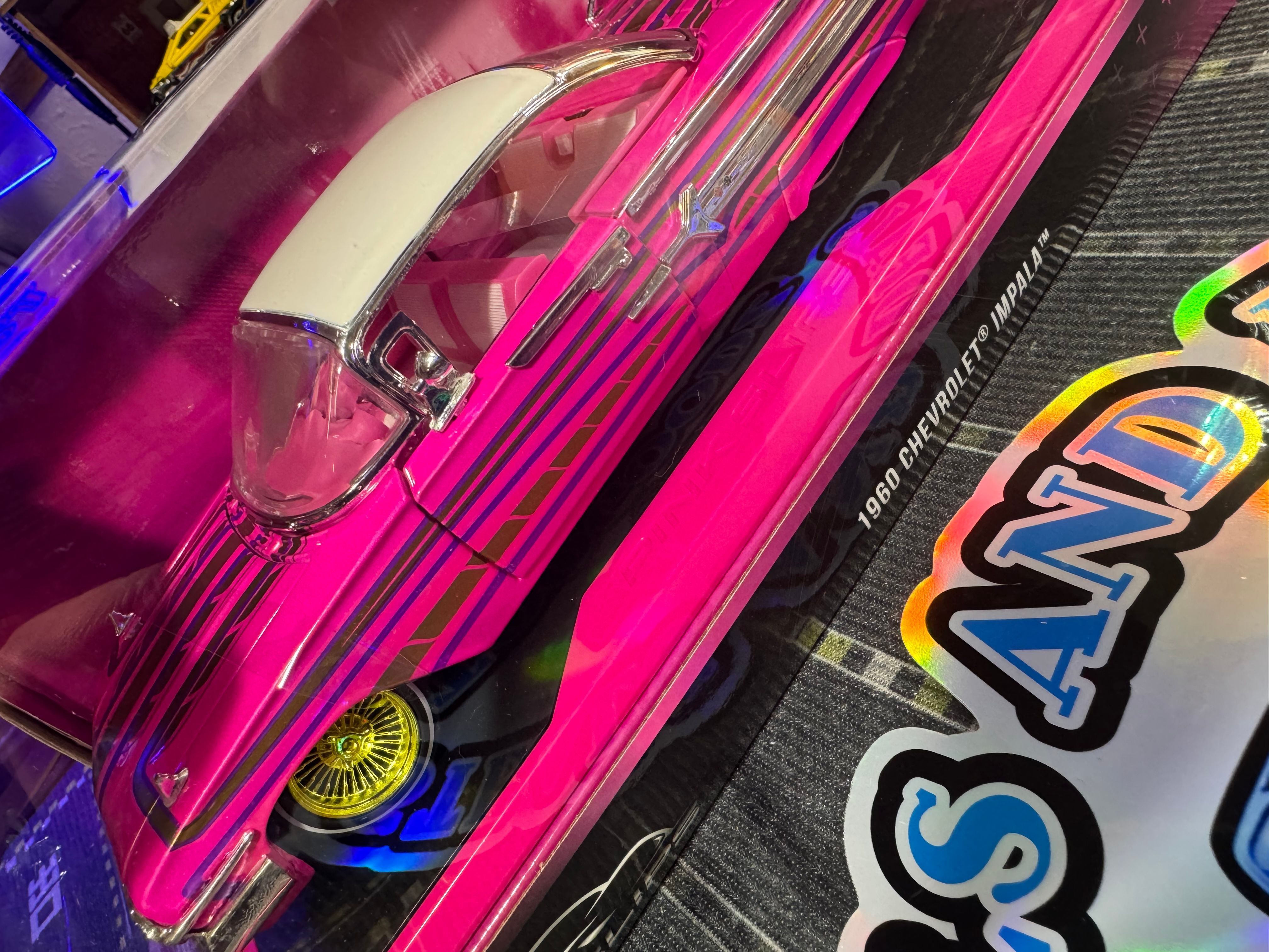1960 Chevrolet Impala PINK SLIPS ミニカー Jada Pink Slips 1960 Chevrolet Impala Pink Lowrider ***SEE